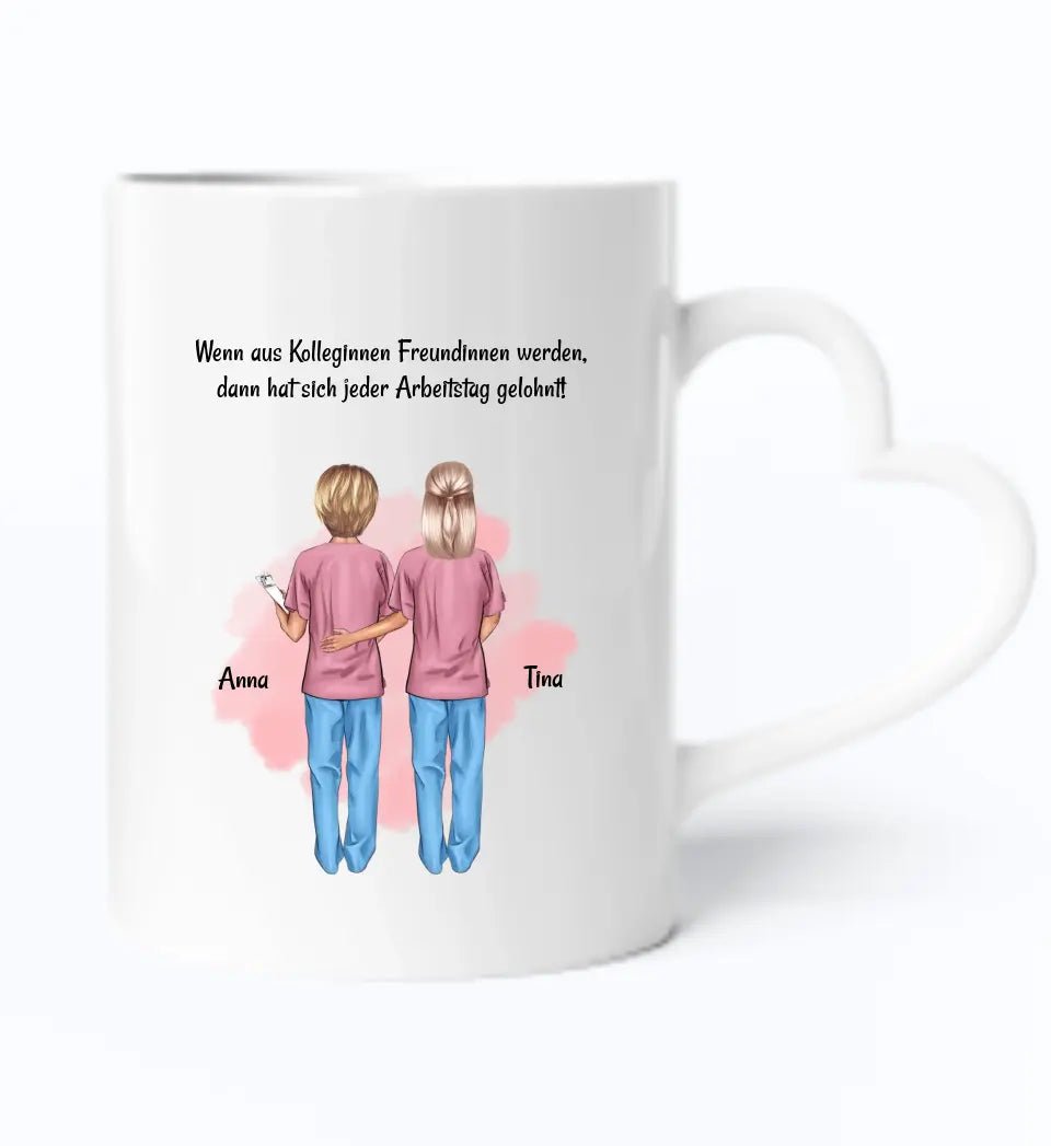 Beste Freundin Krankenschwester Tasse Geschenk personalisiert - Cantty