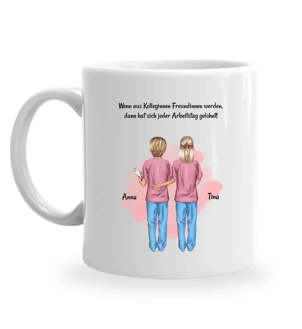 Beste Freundin Krankenschwester Tasse Geschenk personalisiert - Cantty