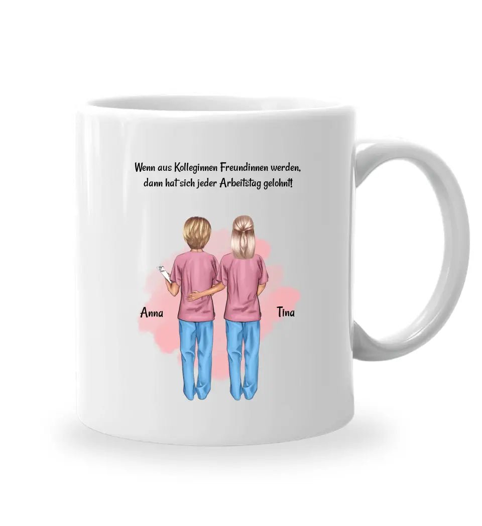 Beste Freundin Krankenschwester Tasse Geschenk personalisiert - Cantty