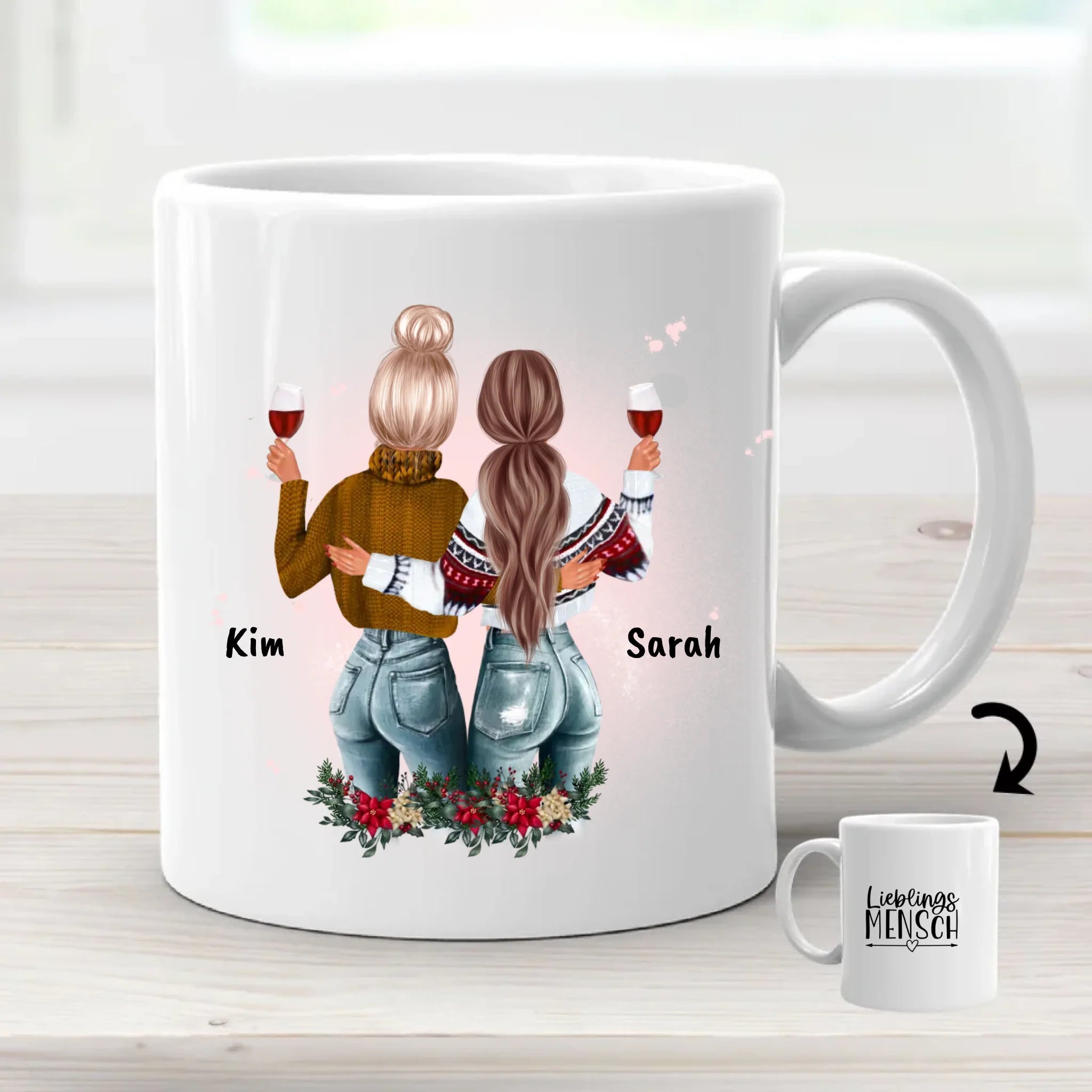 Beste Freundin Tasse Geschenk mit Name selber gestalten - Cantty