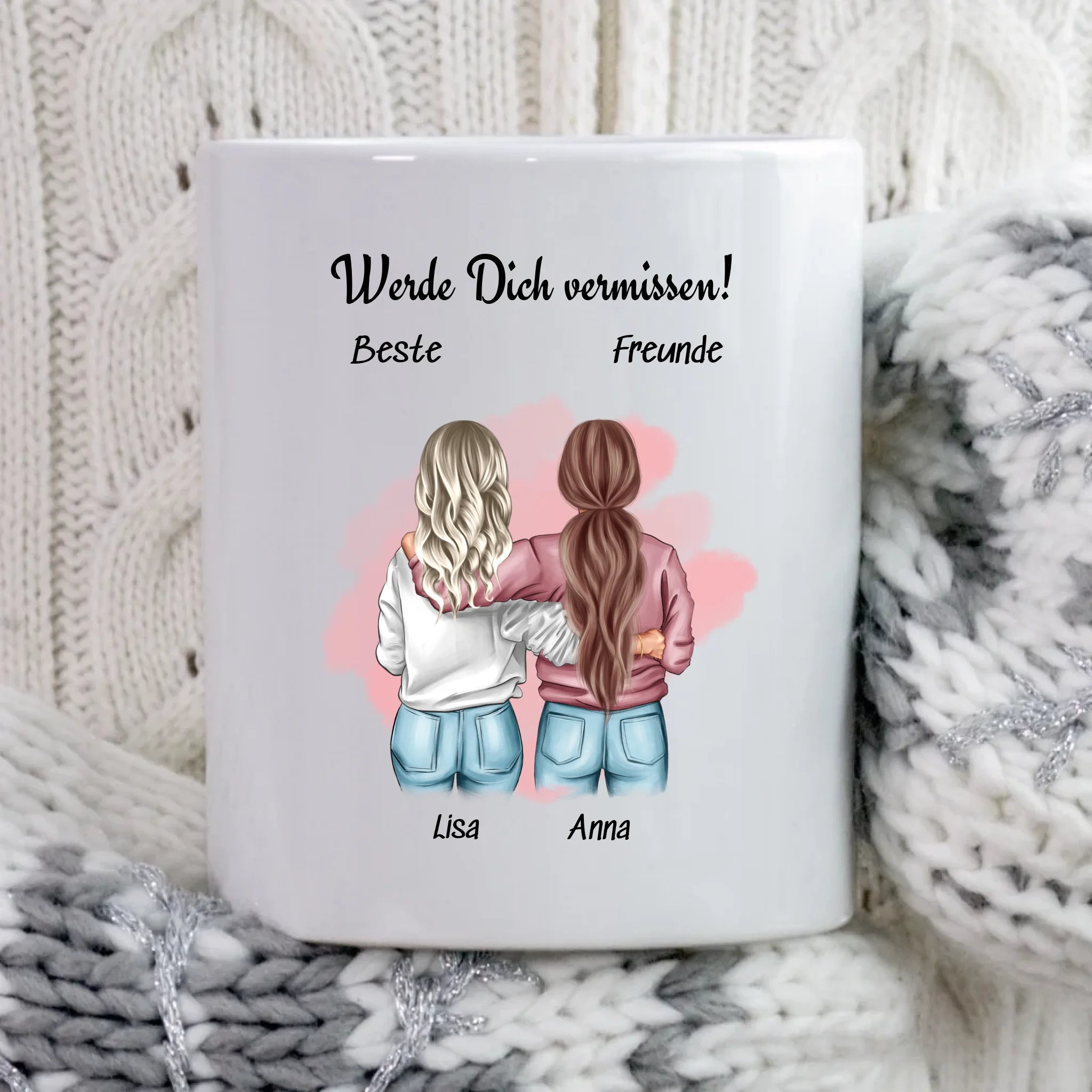 Beste Freundin Tasse Geschenk zum Abschied personalisiert - Cantty