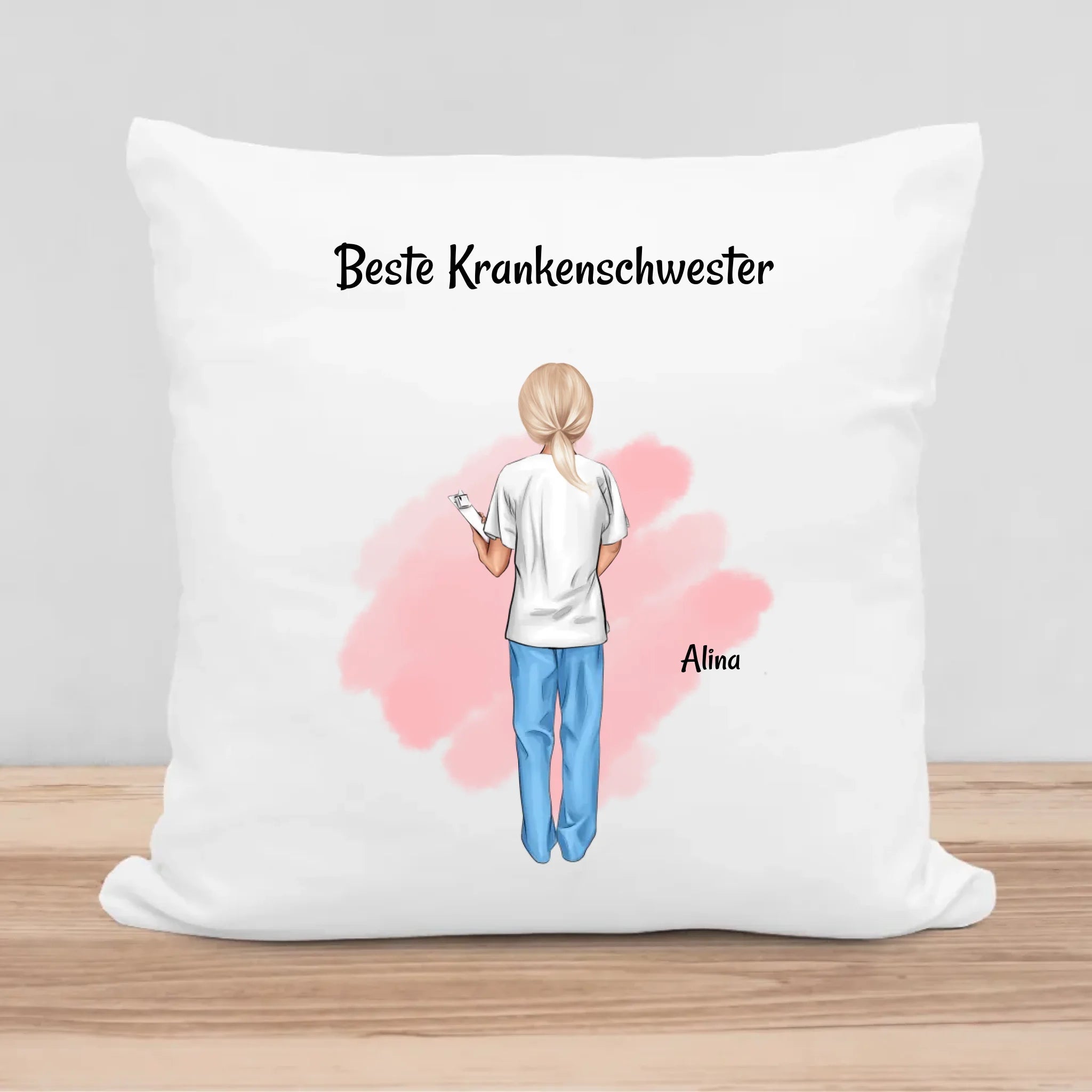 Beste Krankenschwester Kissen Geschenk personalisiert - Cantty