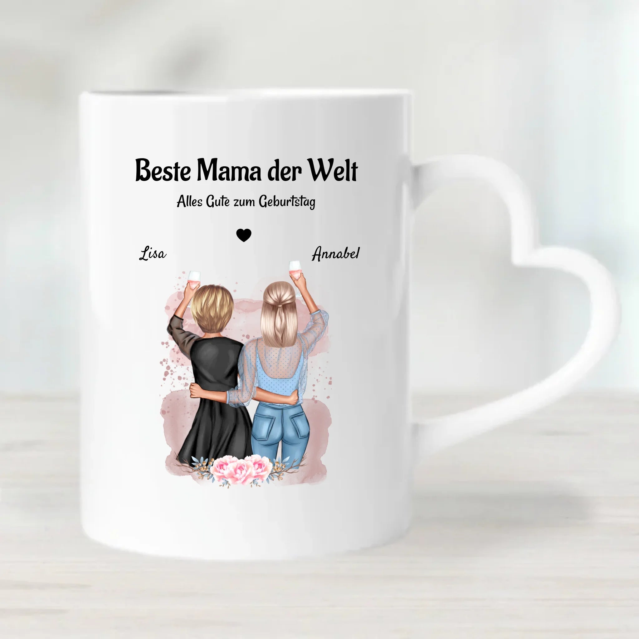 Beste Mama der Welt Geschenk Tasse personalisiert - Cantty