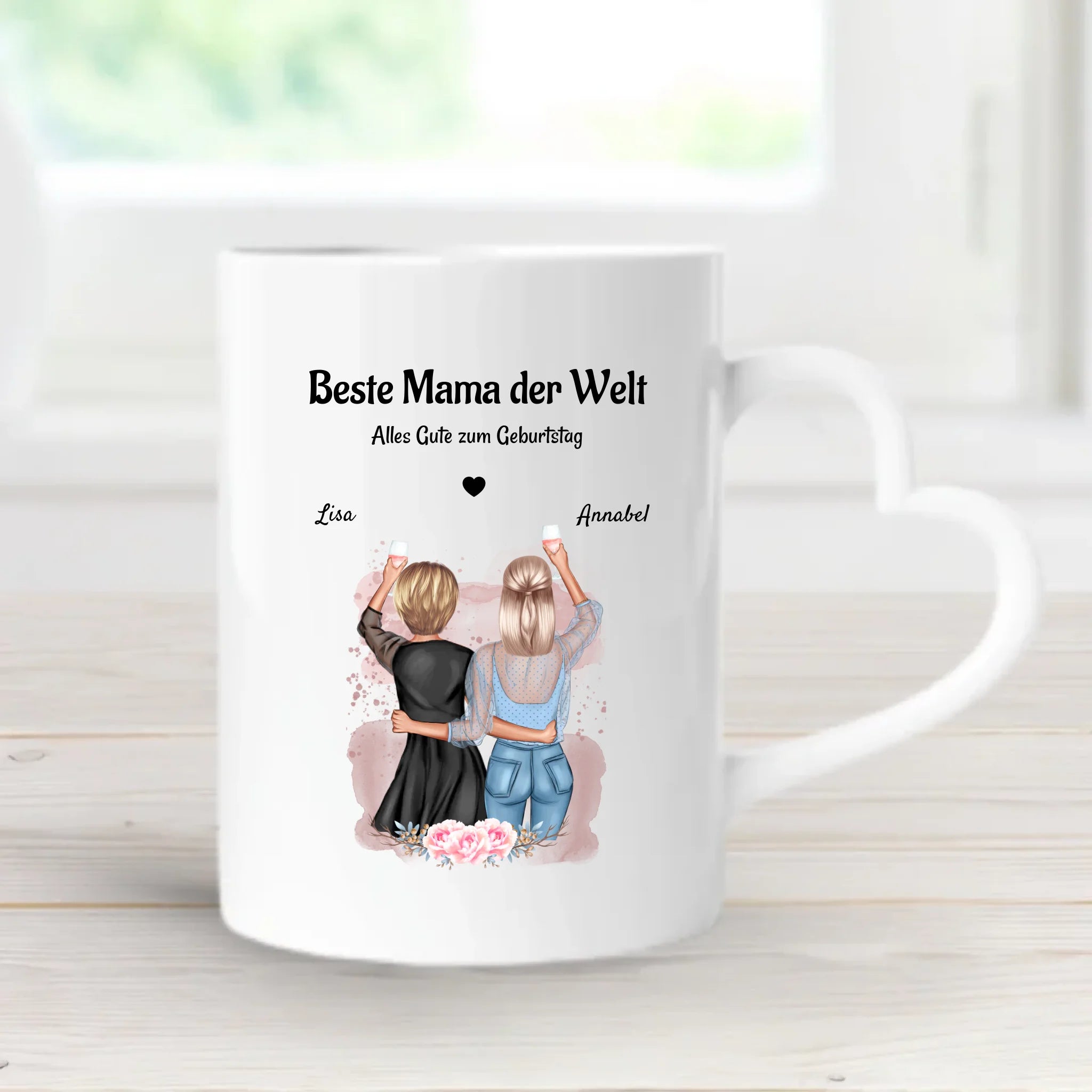 Beste Mama der Welt Geschenk Tasse personalisiert - Cantty