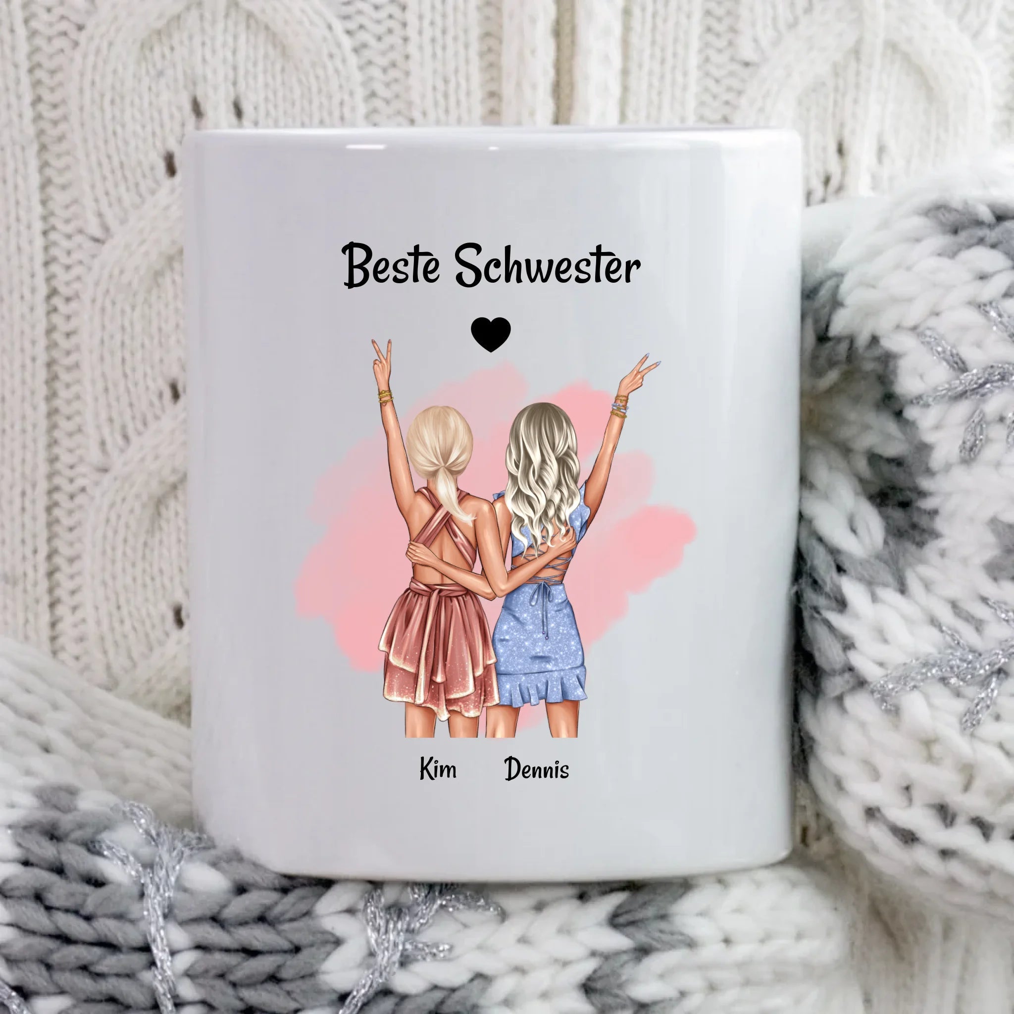 Beste Schwester Tasse personalisiert - Cantty