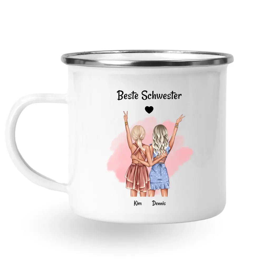 Beste Schwester Tasse personalisiert - Cantty