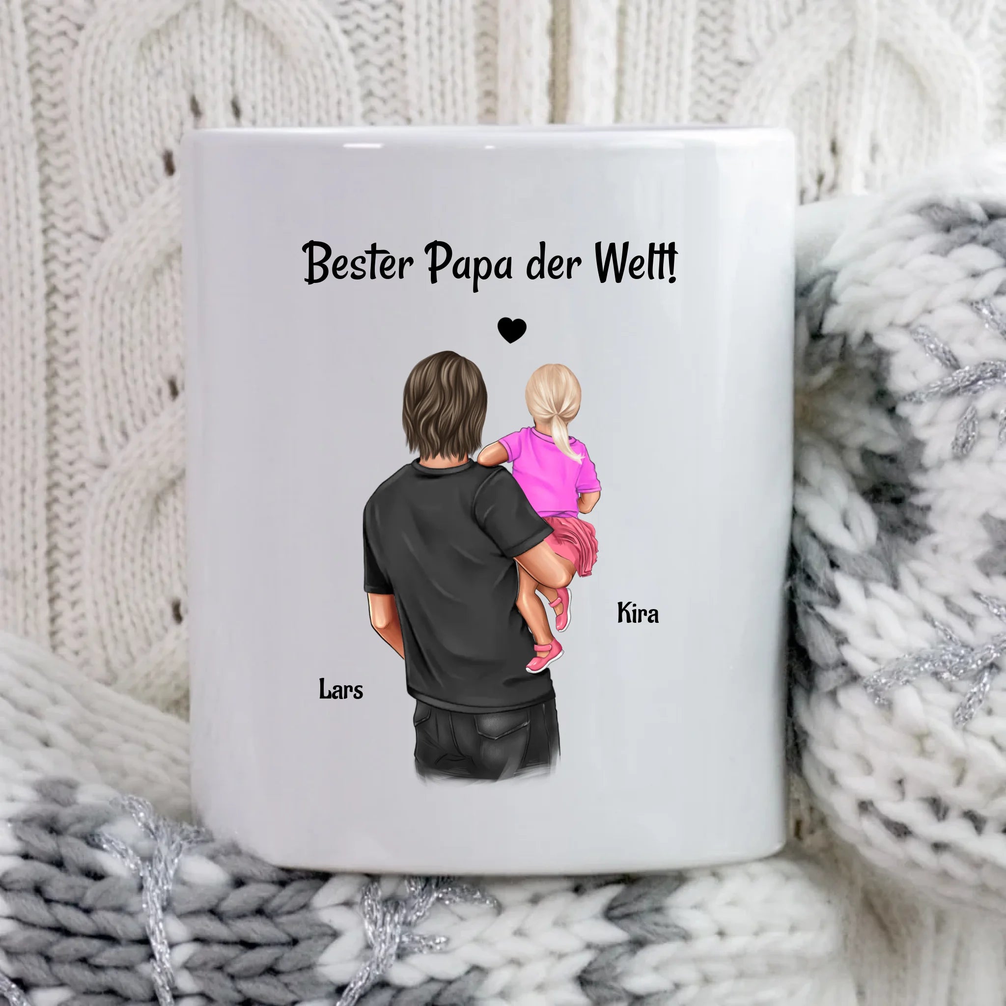 Bester Papa Tasse Geschenk mit kleiner Tochter - Cantty