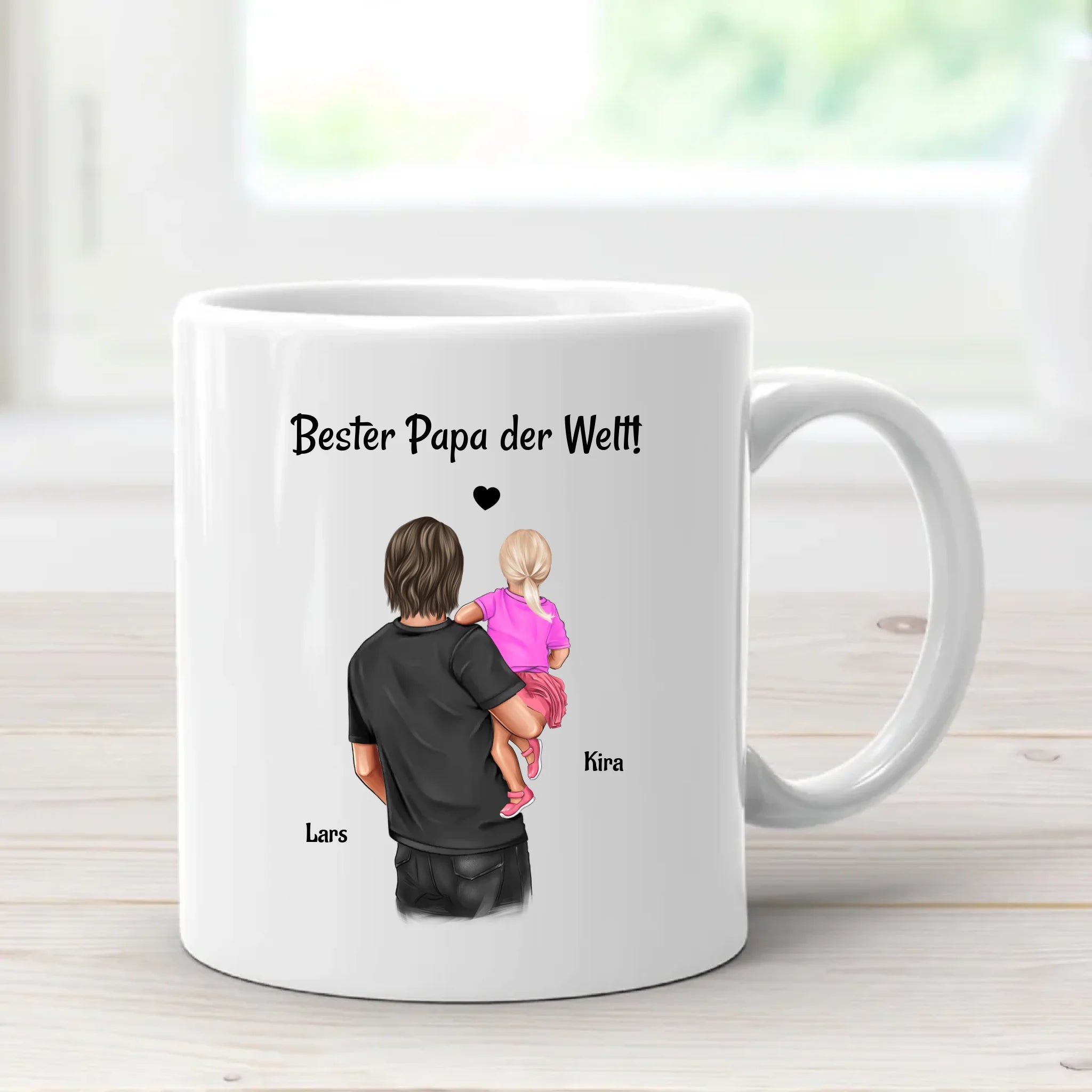 Bester Papa Tasse Geschenk mit kleiner Tochter - Cantty