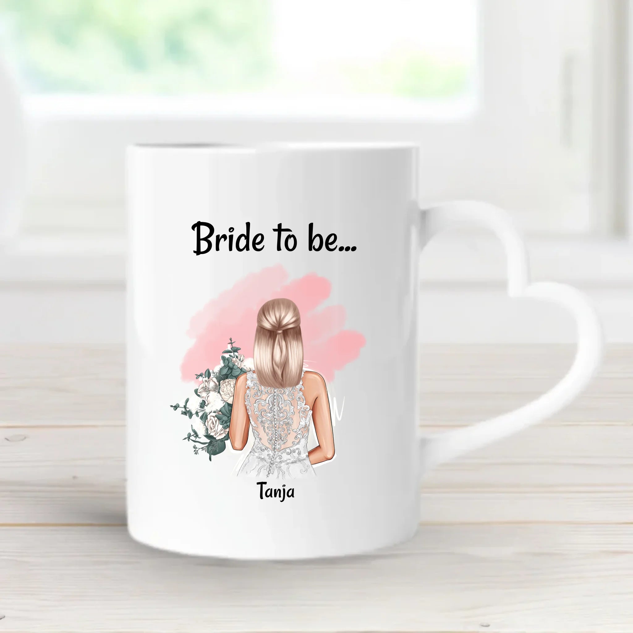 Braut Geschenk Tasse JGA & Hochzeit personalisiert - Cantty