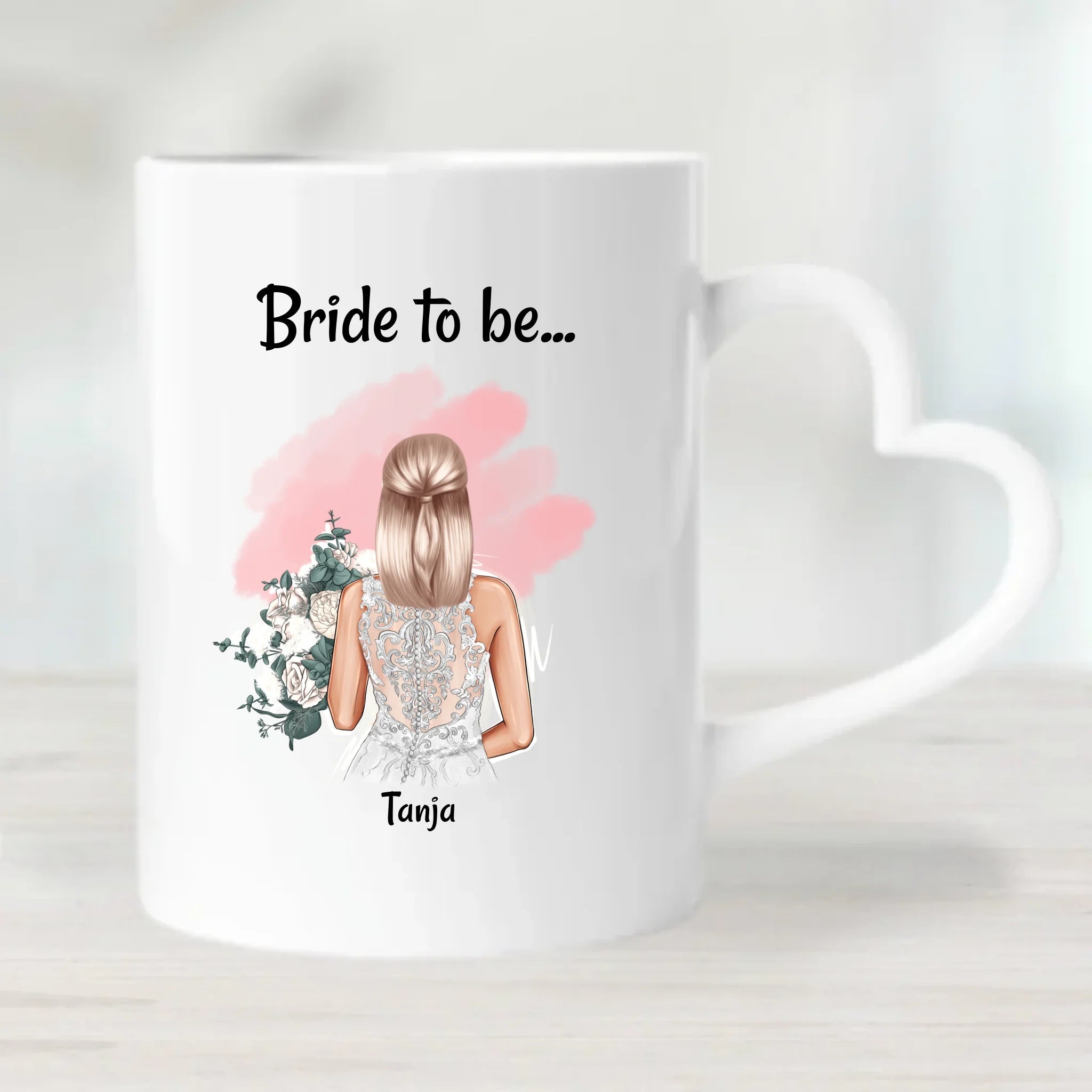 Braut Geschenk Tasse JGA & Hochzeit personalisiert - Cantty