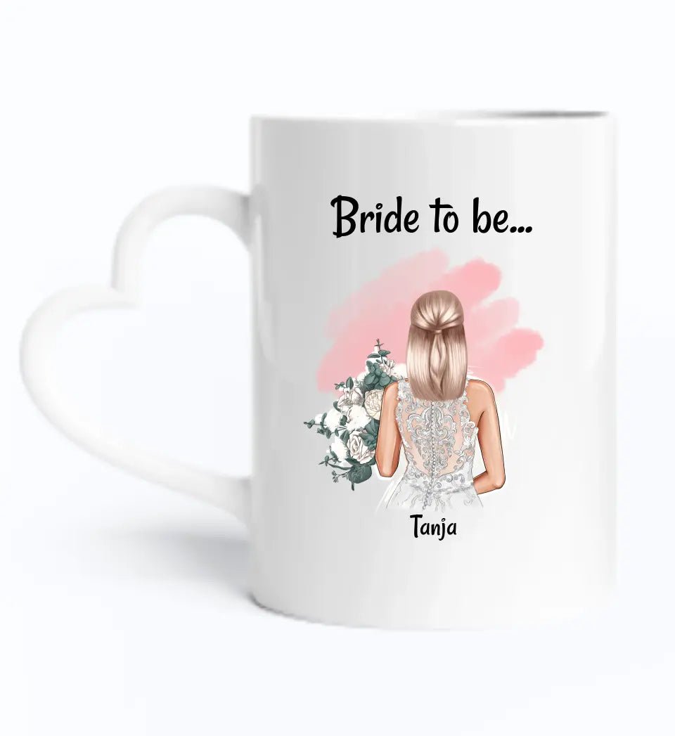 Braut Geschenk Tasse JGA & Hochzeit personalisiert - Cantty