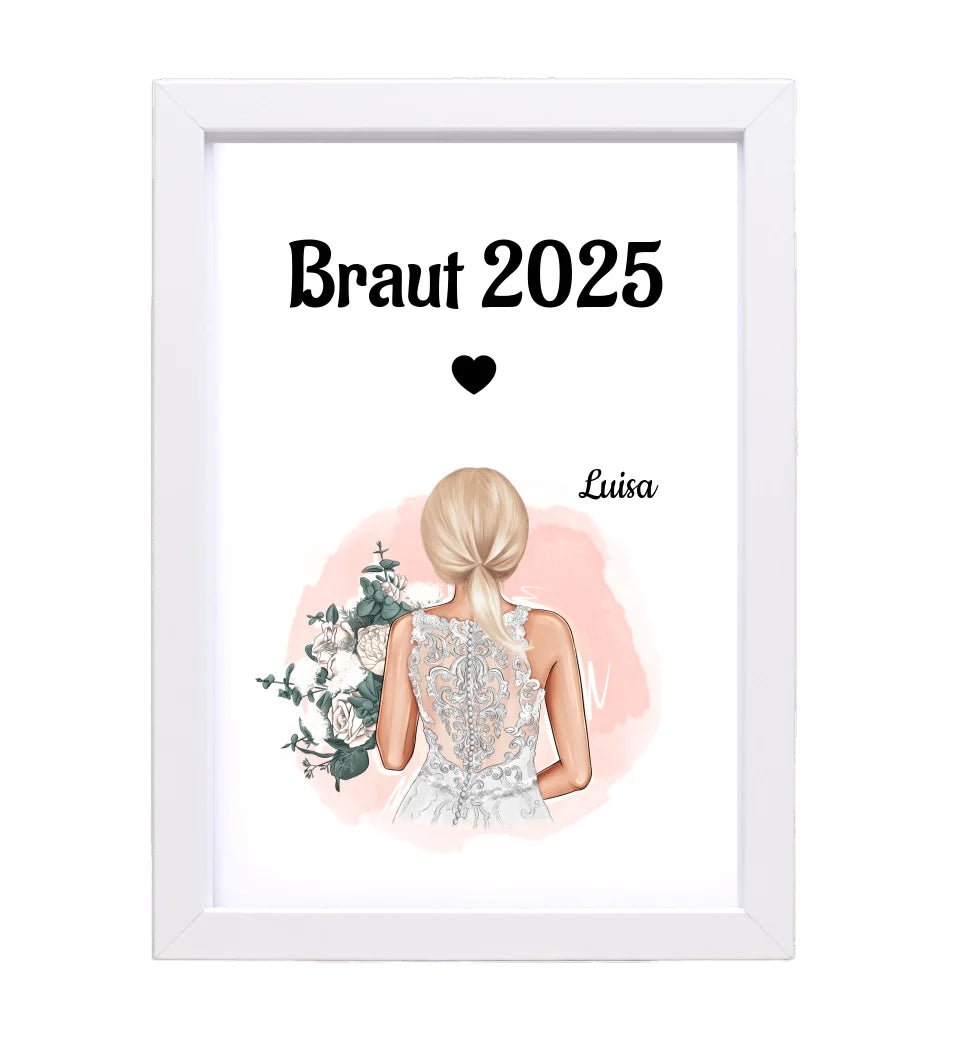 Braut Poster Geschenkidee personalisiert - Cantty