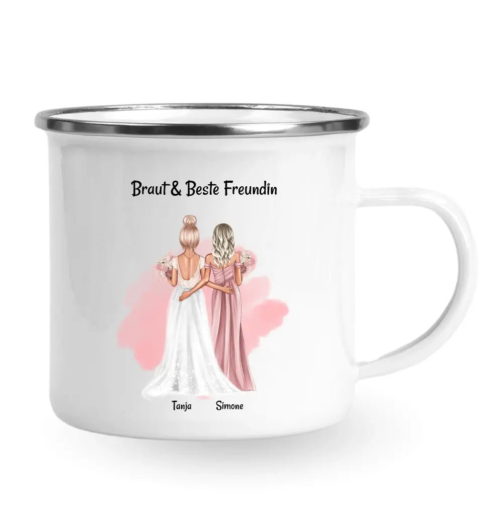 Brautjungfer Geschenk Tasse personalisiert - Cantty