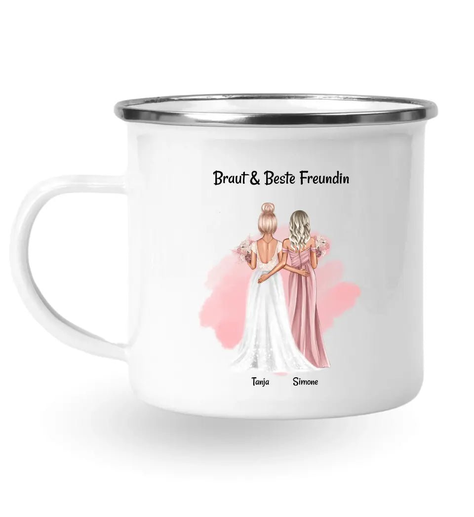 Brautjungfer Geschenk Tasse personalisiert - Cantty