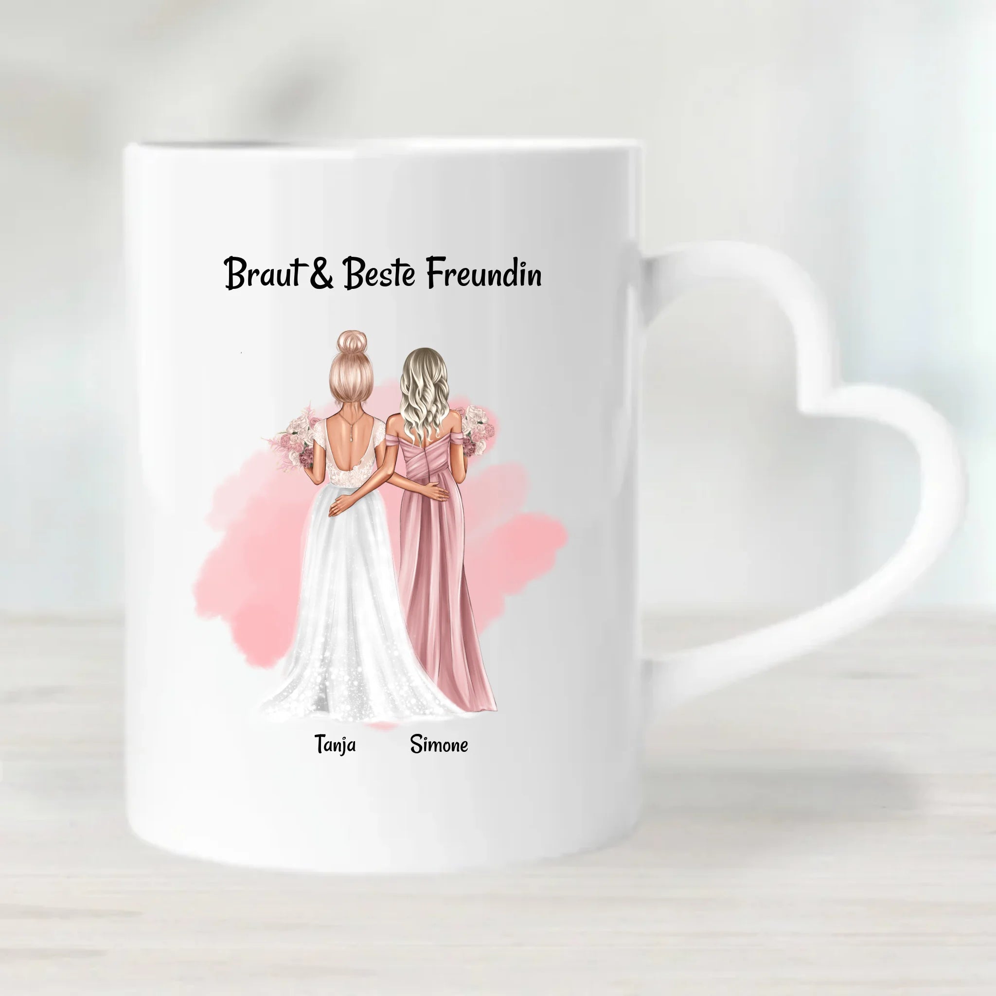 Brautjungfer Geschenk Tasse personalisiert - Cantty