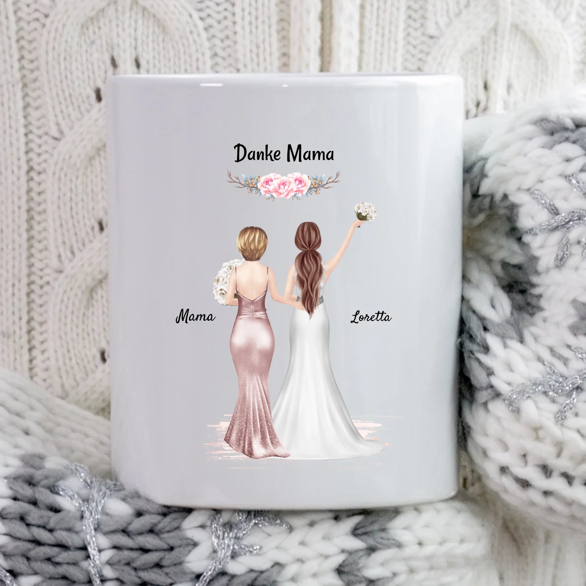 Brautmutter Danke Geschenk Tasse personalisiert von Braut - Cantty