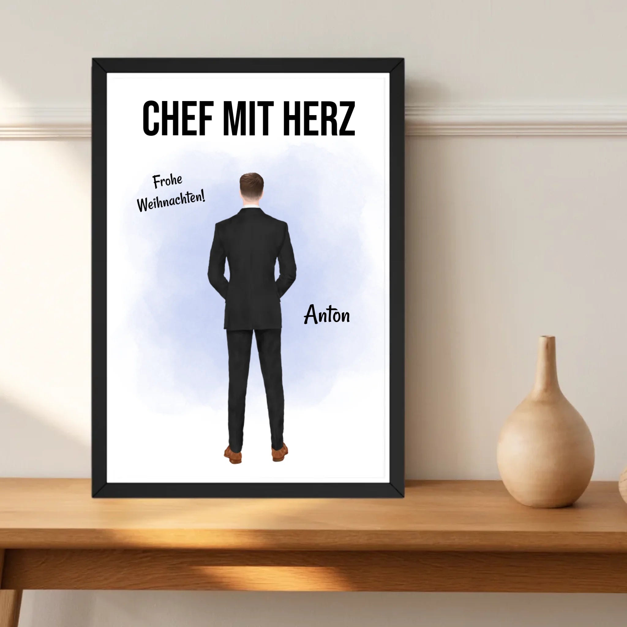 Chef Weihnachtsgeschenk Bild personalisierbar - Cantty