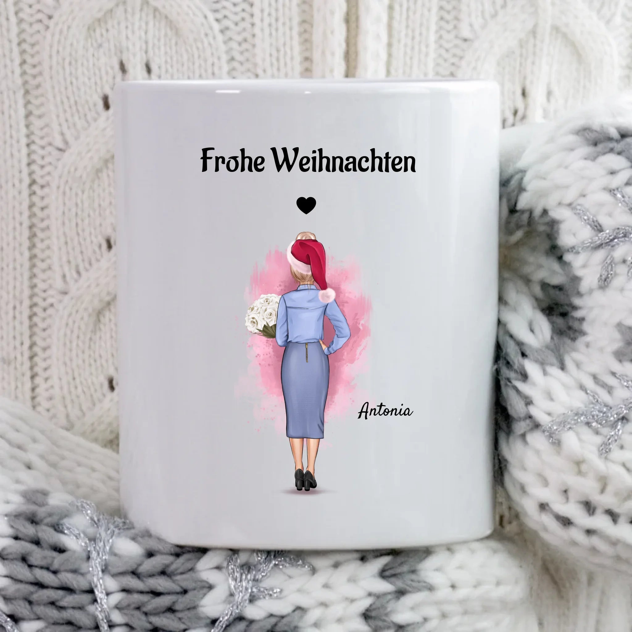 Chefin Weihnachtsgeschenk Tasse personalisiert - Cantty