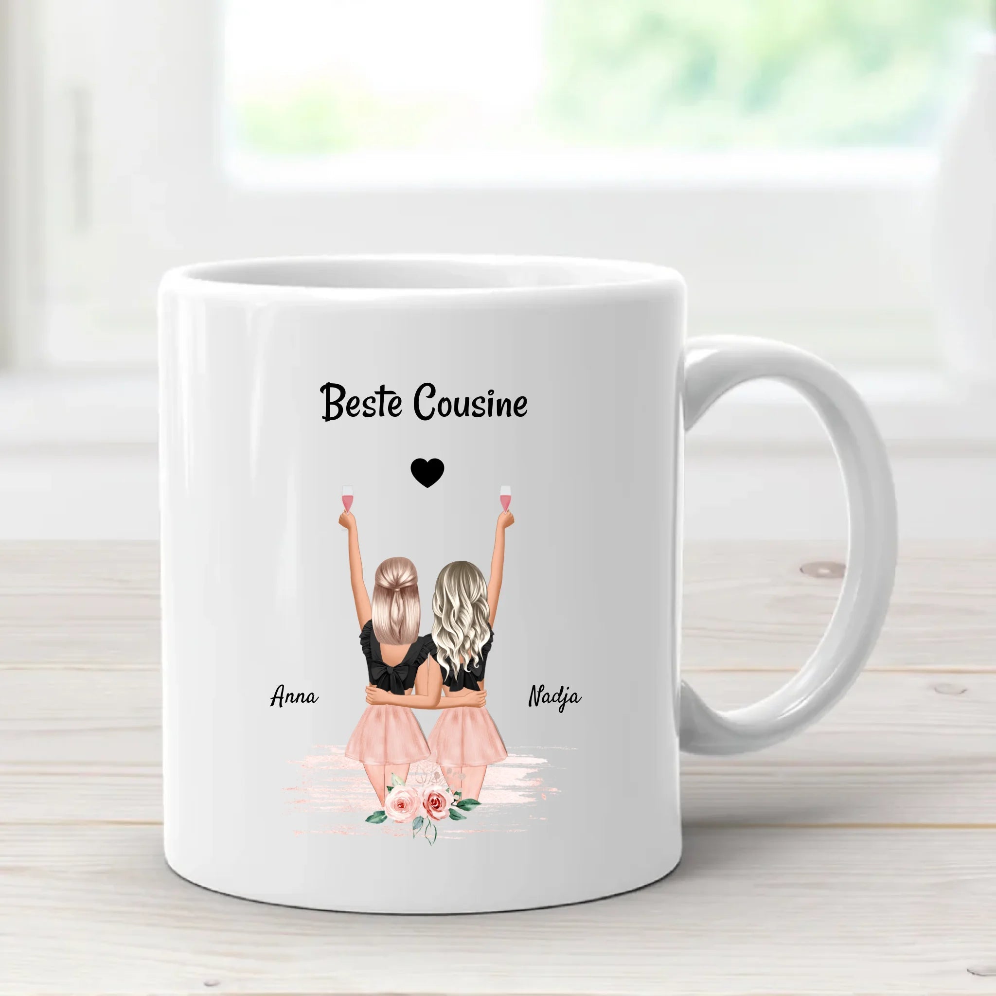 Cousine Geschenk Tasse personalisiert - Cantty