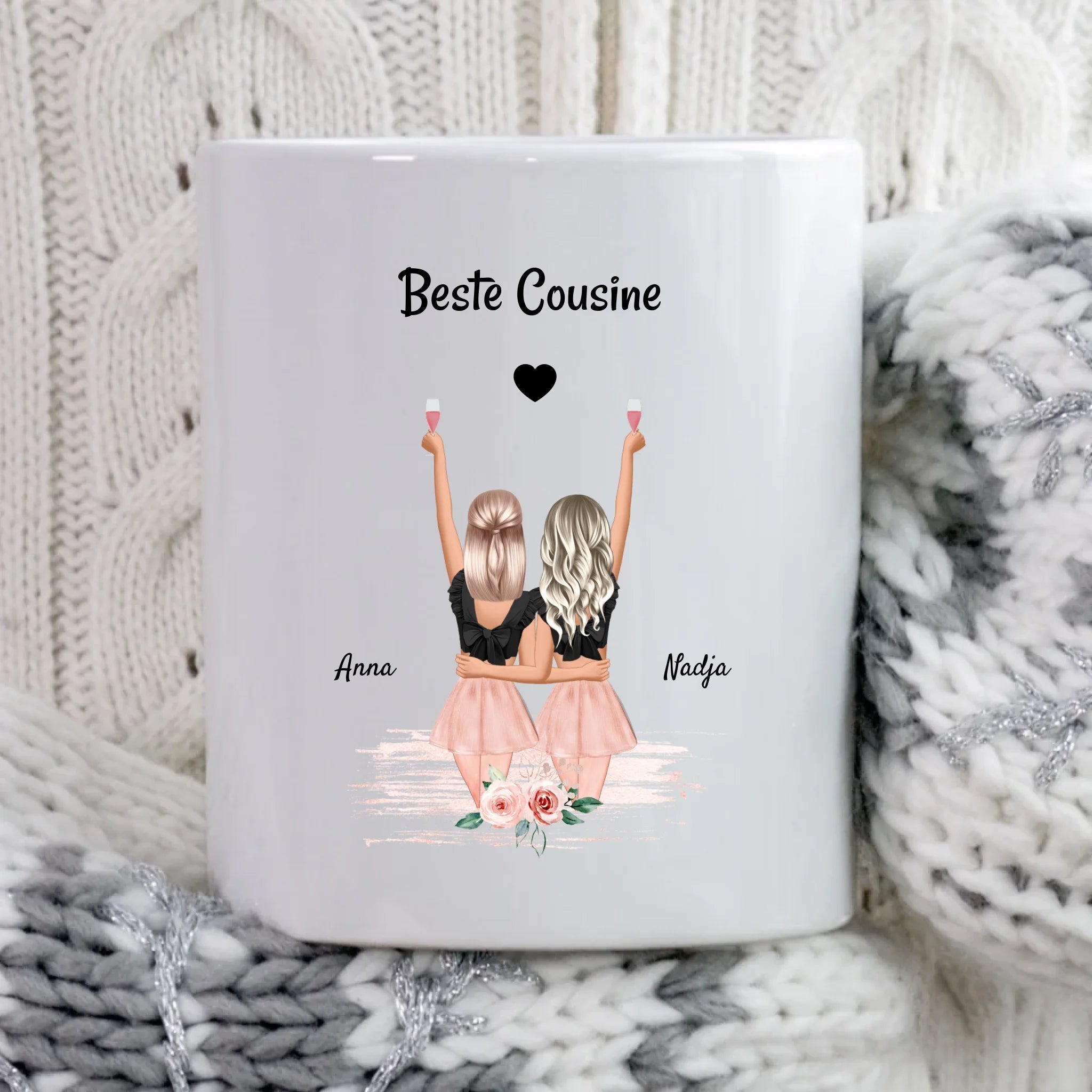 Cousine Geschenk Tasse personalisiert - Cantty