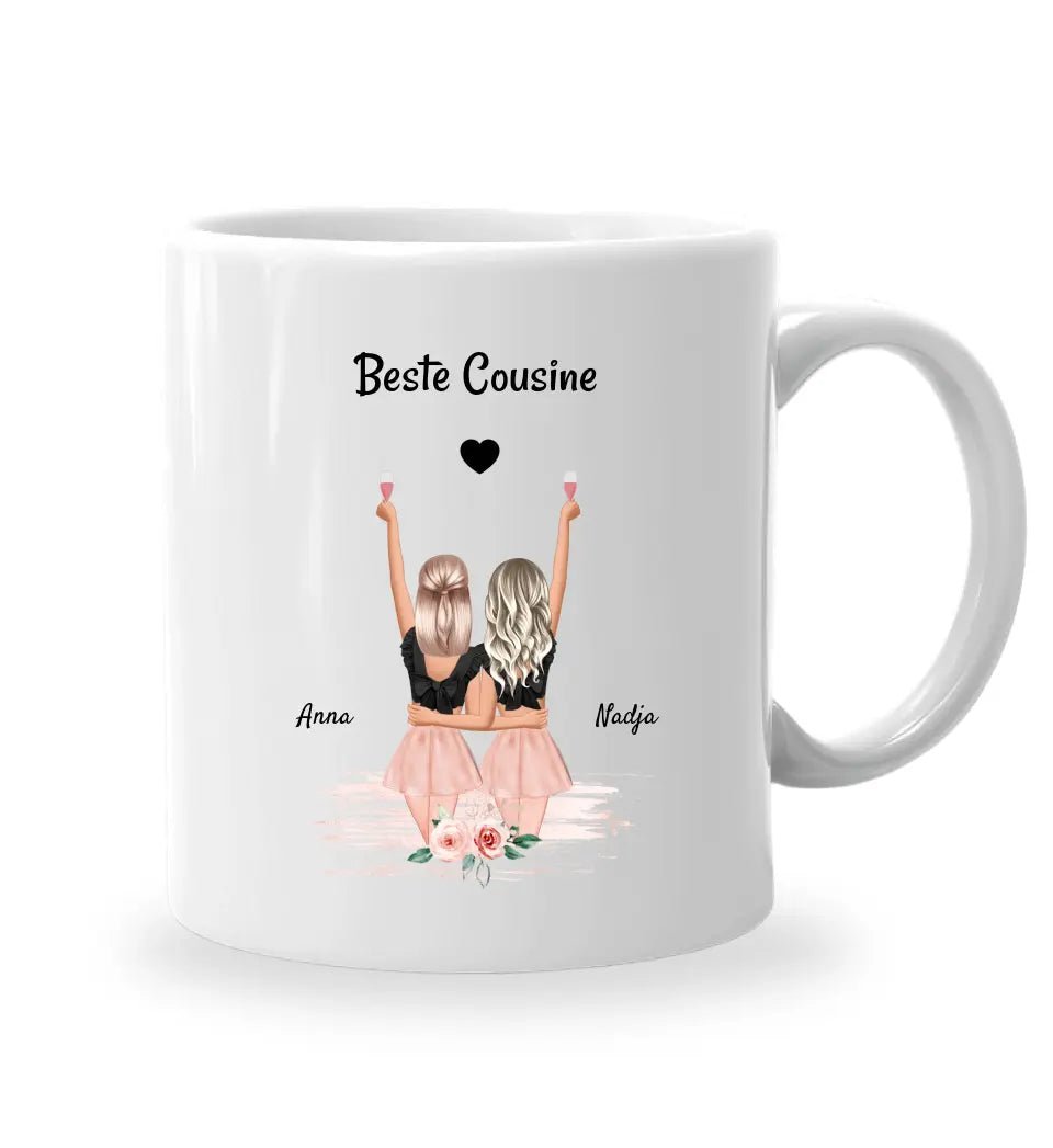 Cousine Geschenk Tasse personalisiert - Cantty