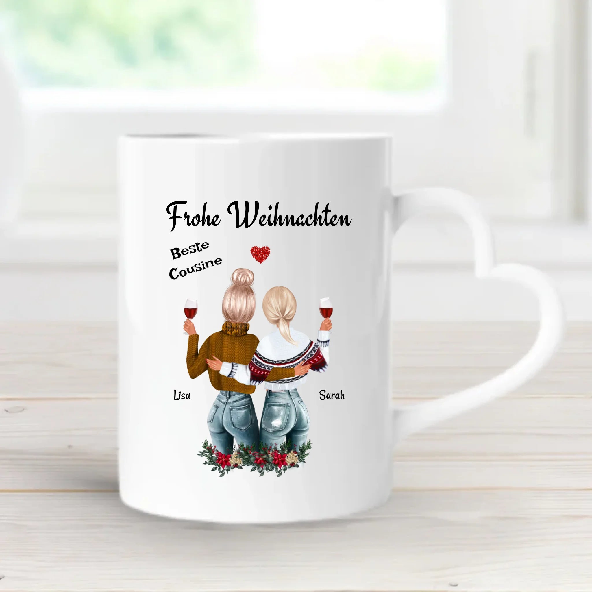 Cousine Kaffeetasse & Emaille Tasse Weihnachtsgeschenk - Cantty