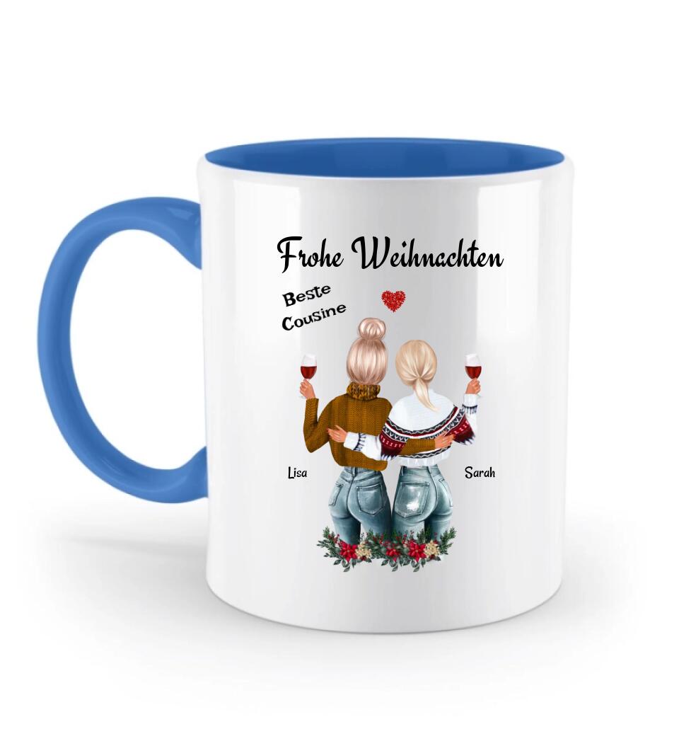 Cousine personalisierte Tasse Weihnachtsgeschenk - Cantty