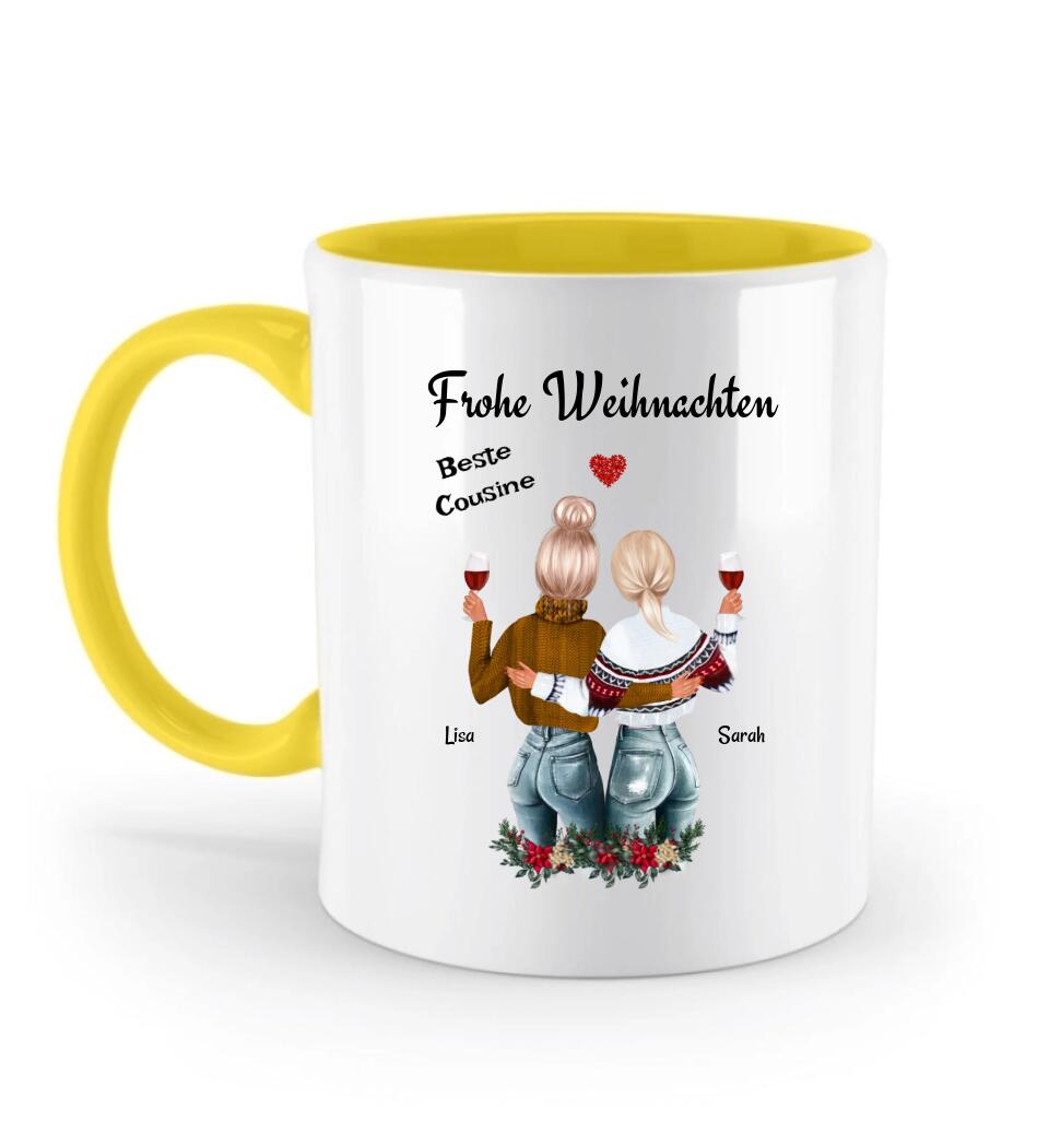 Cousine personalisierte Tasse Weihnachtsgeschenk - Cantty