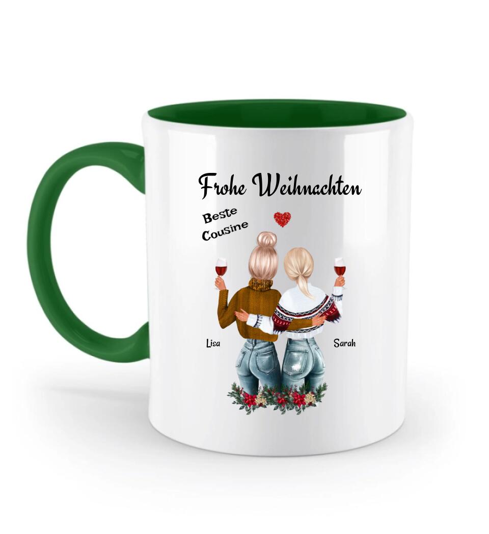 Cousine personalisierte Tasse Weihnachtsgeschenk - Cantty