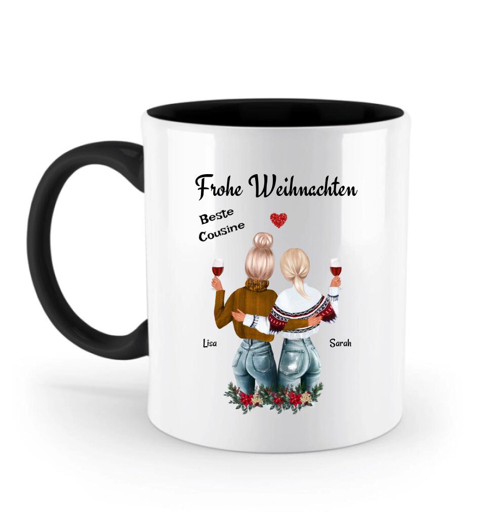 Cousine personalisierte Tasse Weihnachtsgeschenk - Cantty