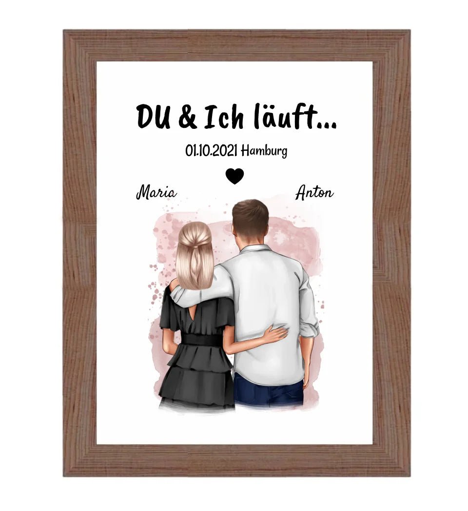 DU ich läuft Poster Jahrestag Geschenk - Cantty