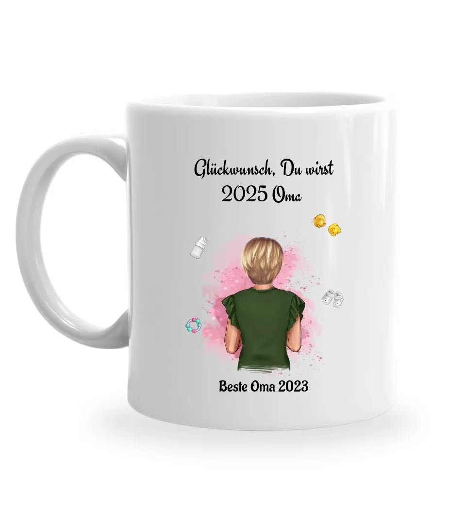 Du wirst Oma Geschenk Tasse zur Schwangerschaft - Cantty