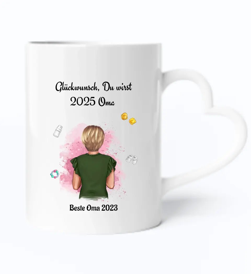 Du wirst Oma Geschenk Tasse zur Schwangerschaft - Cantty