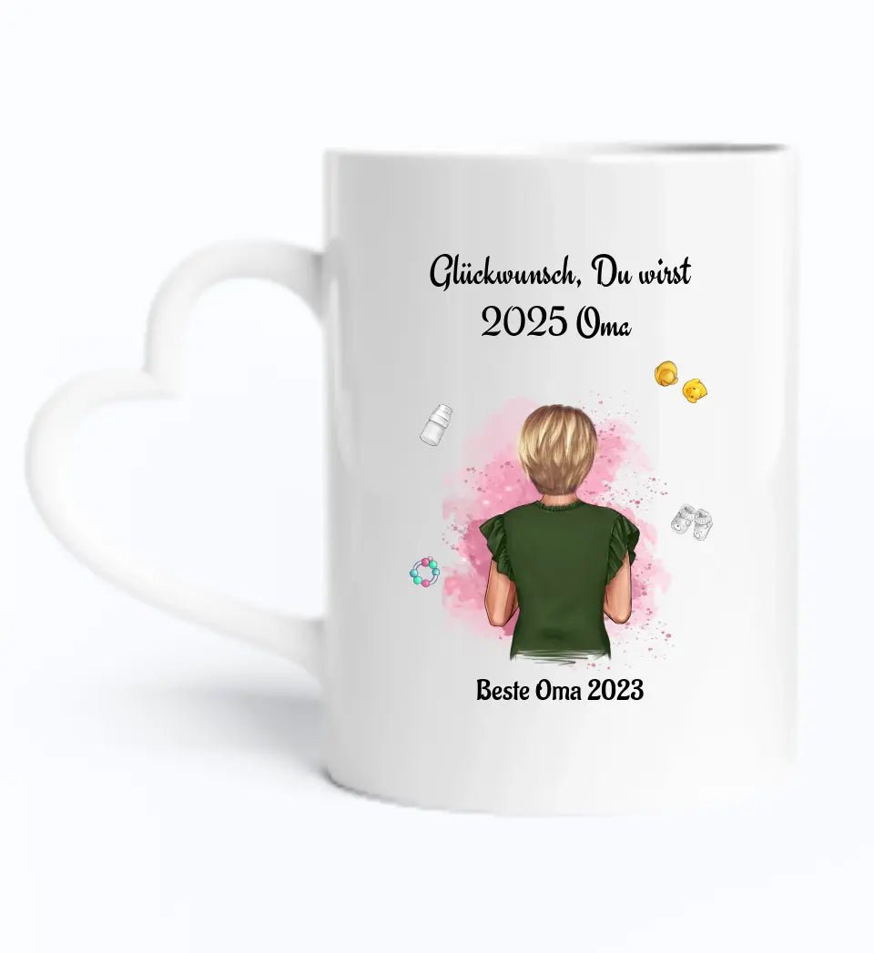 Du wirst Oma Geschenk Tasse zur Schwangerschaft - Cantty