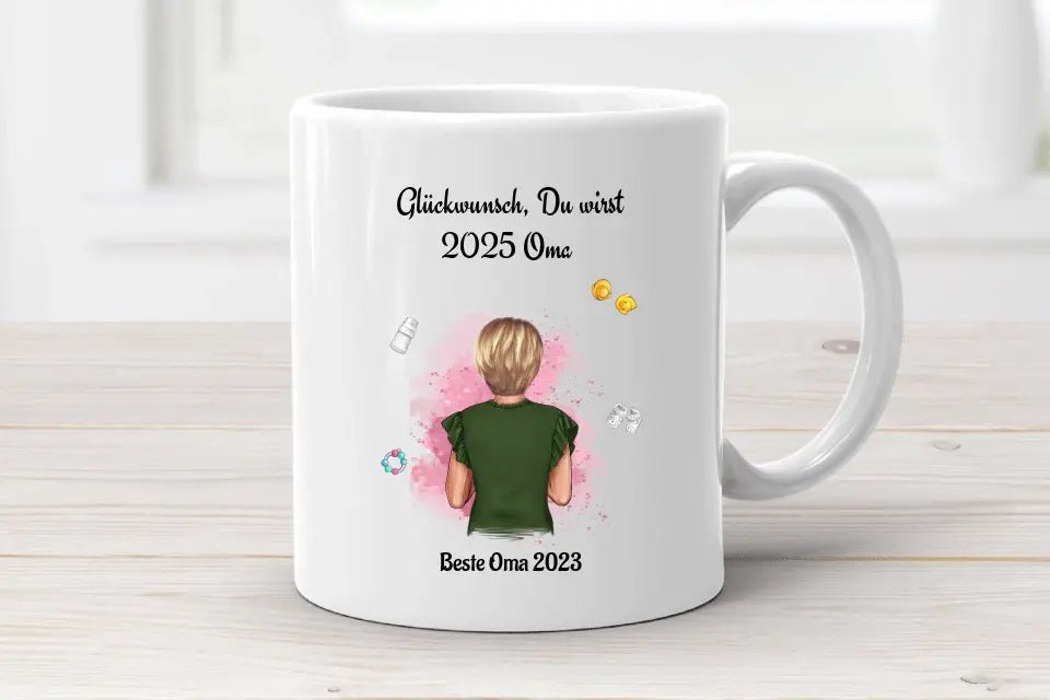 Du wirst Oma Geschenk Tasse zur Schwangerschaft - Cantty