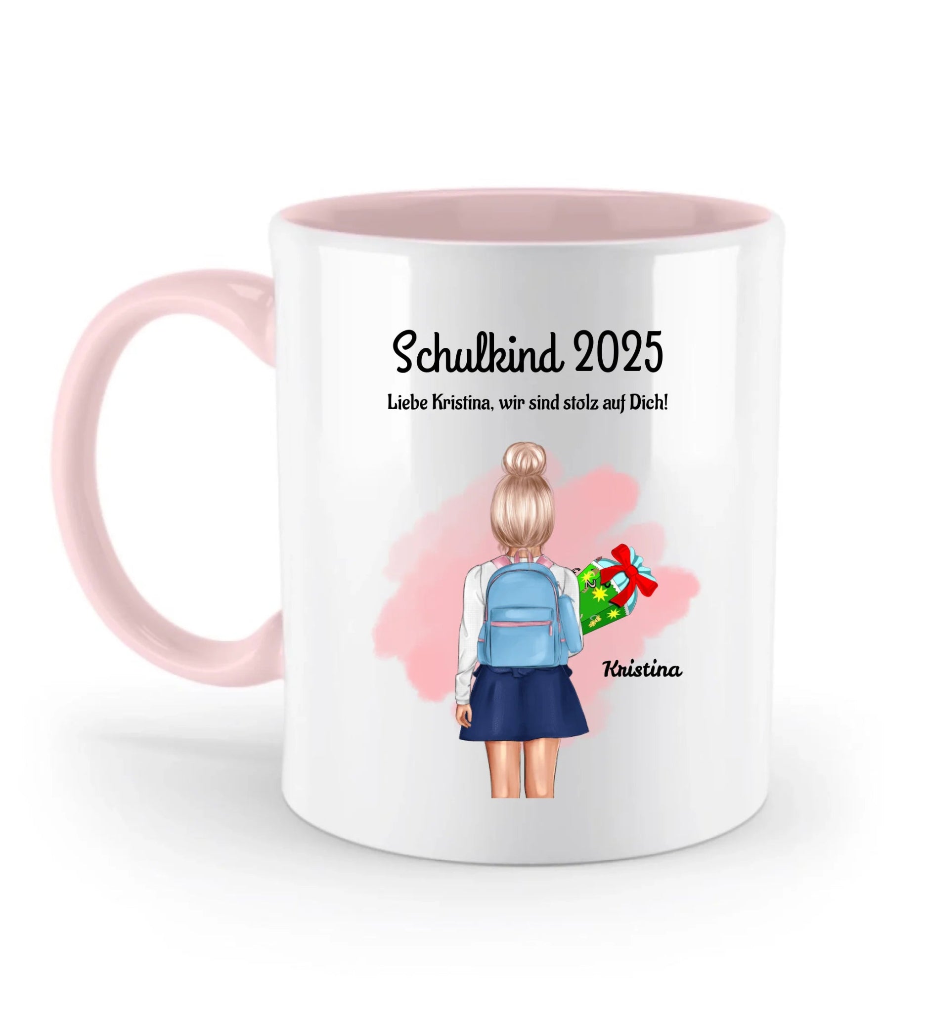 Einschulung Tasse Geschenk Mädchen Schulkind personalisiert - Cantty