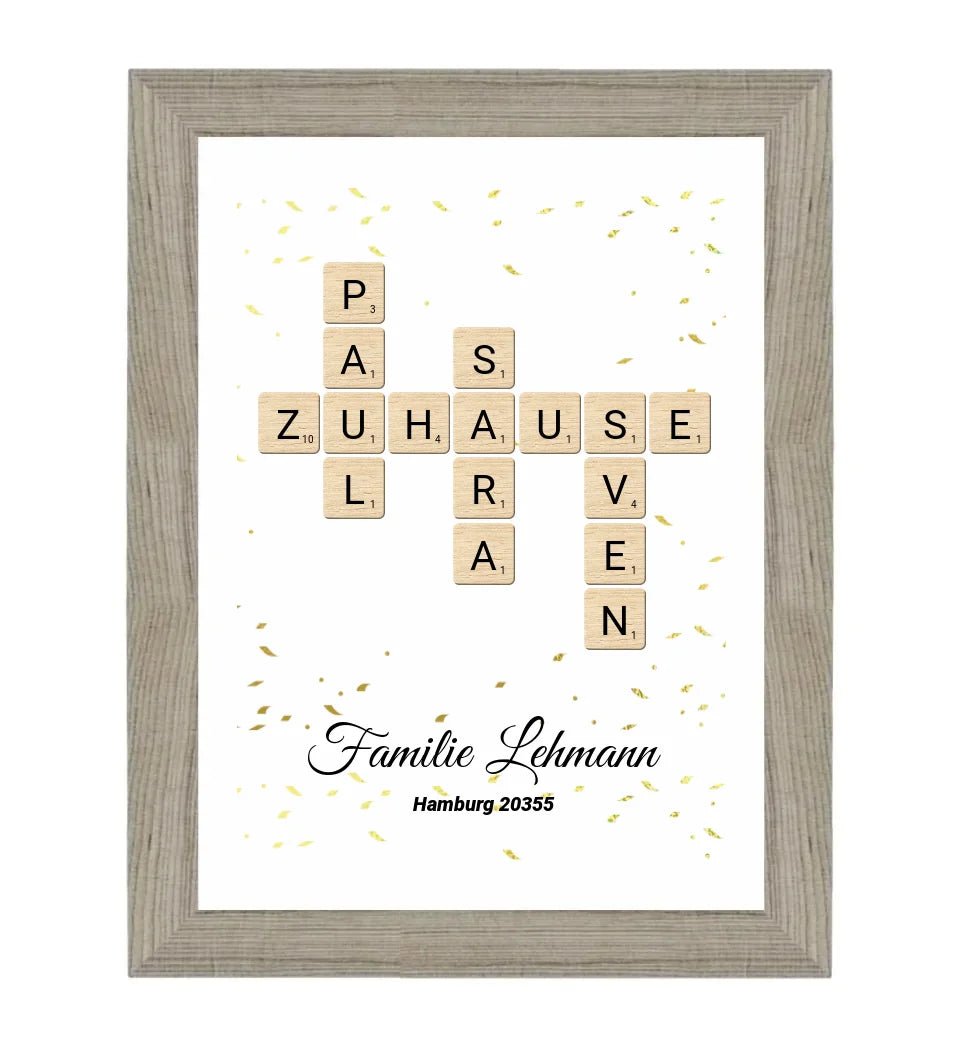 Einzug Geschenk Familie neue Wohnung Poster - Cantty