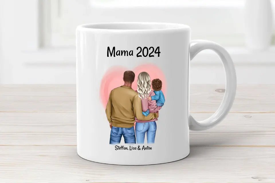 Erster Muttertagsgeschenk Tasse personalisiert - Cantty