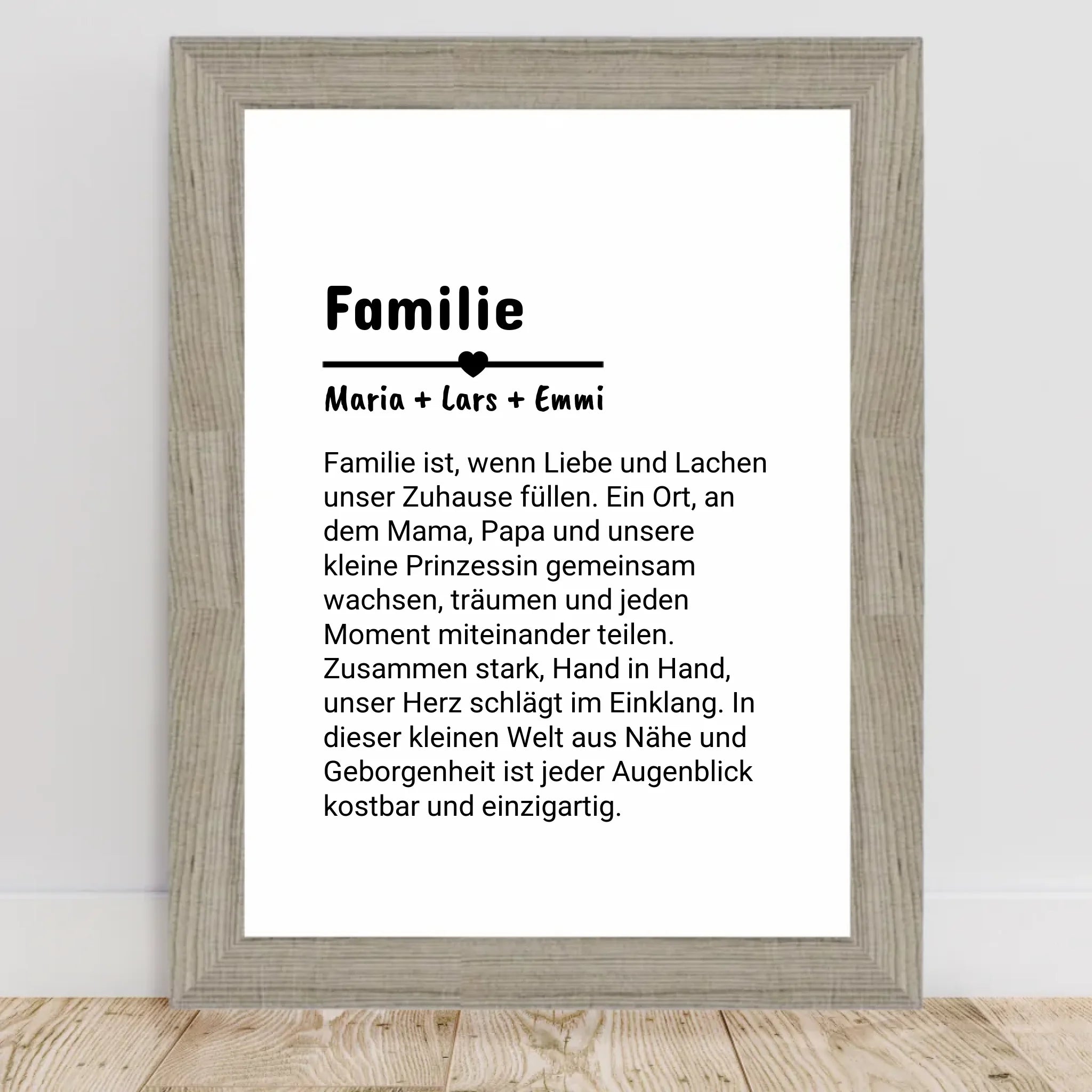 Familie Definition Poster personalisiert selber gestalten - Cantty