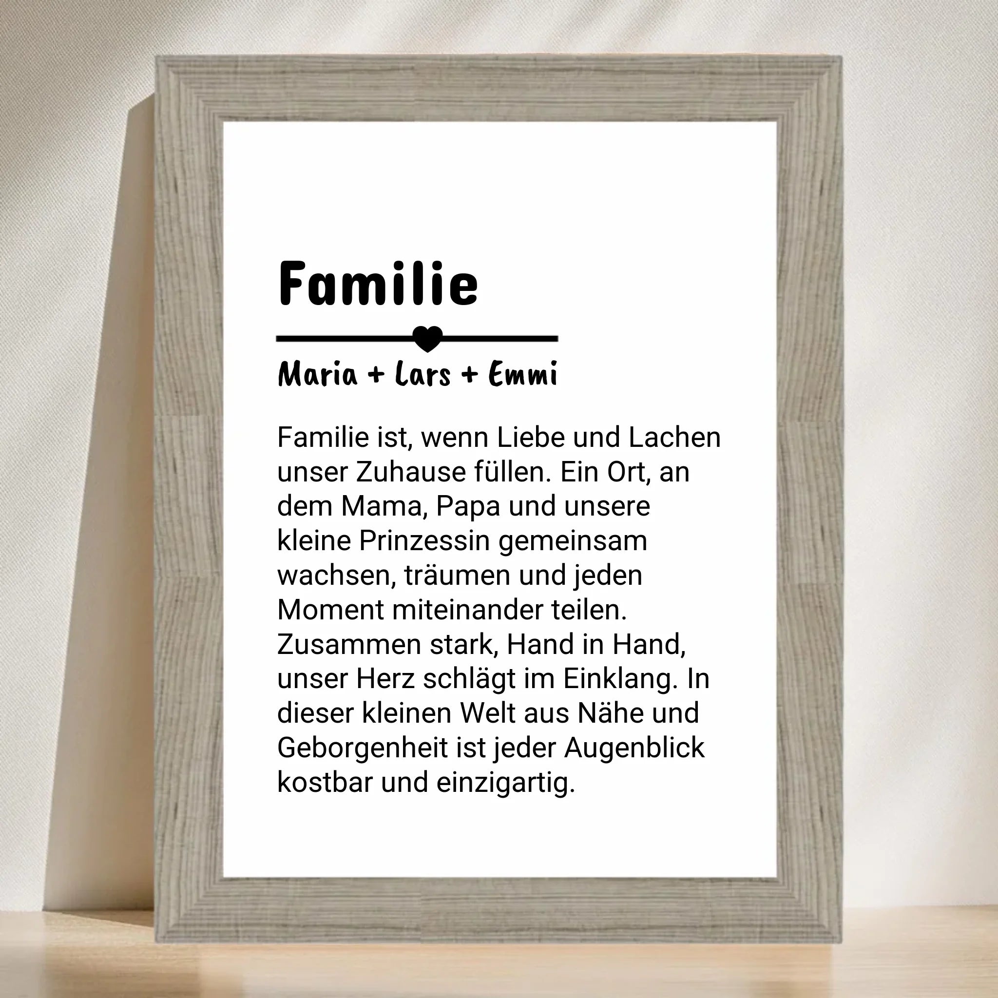 Familie Definition Poster personalisiert selber gestalten - Cantty