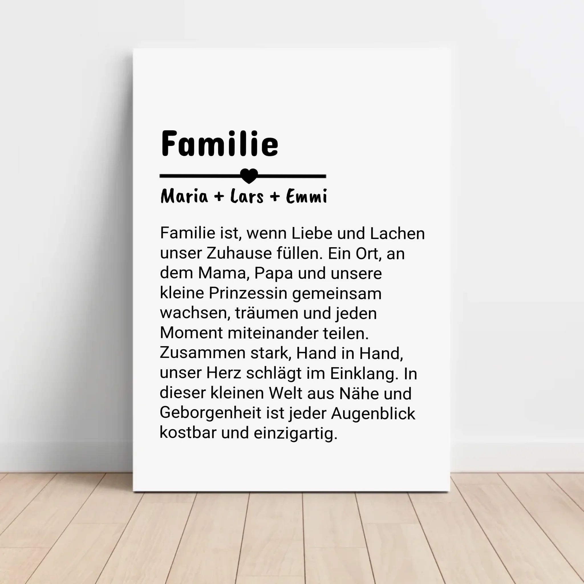 Familie Definition Poster personalisiert selber gestalten - Cantty