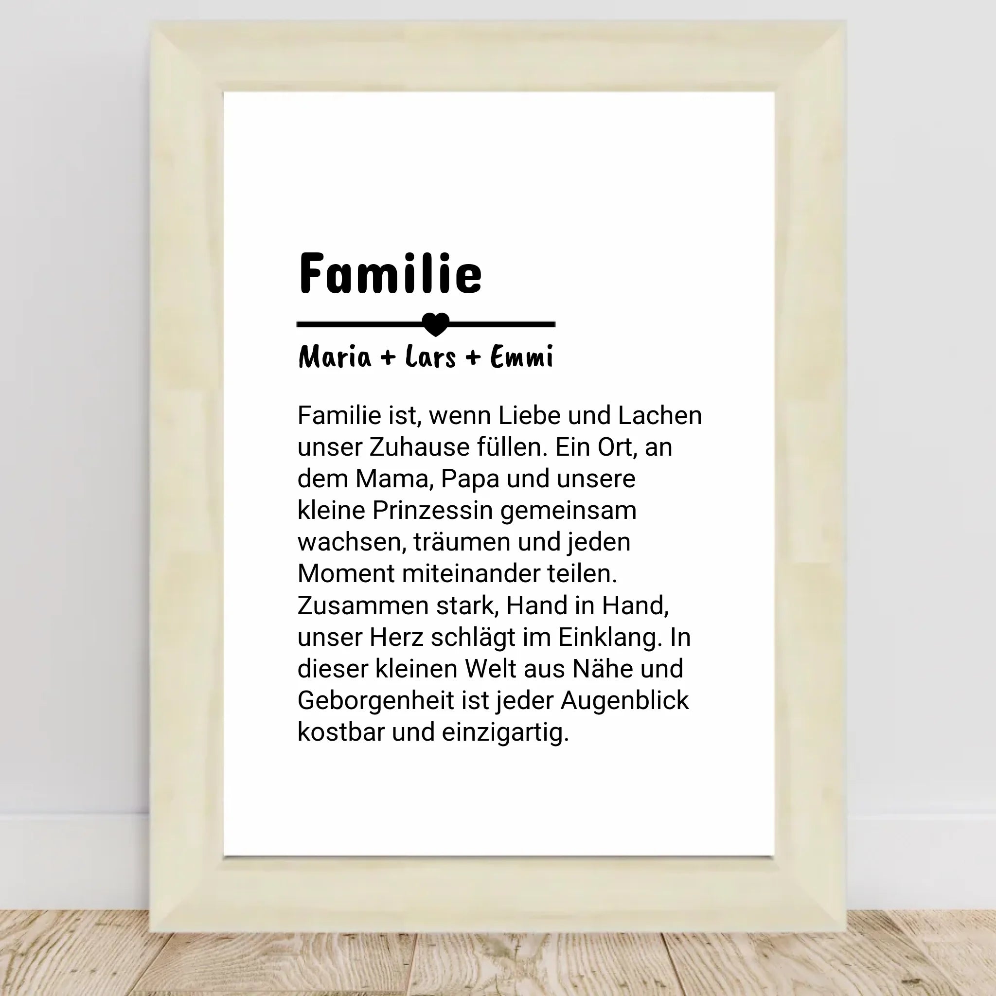 Familie Definition Poster personalisiert selber gestalten - Cantty