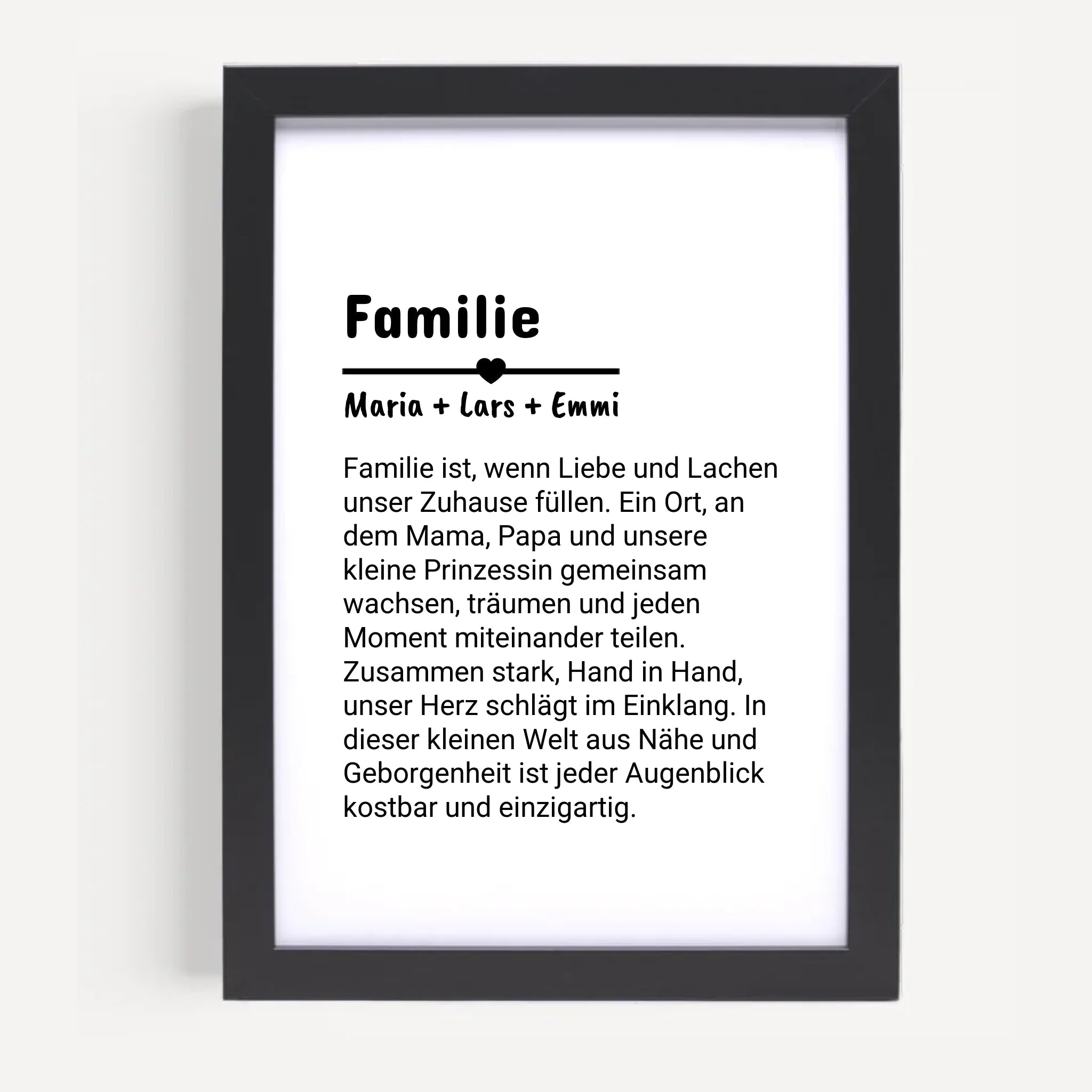 Familie Definition Poster personalisiert selber gestalten - Cantty