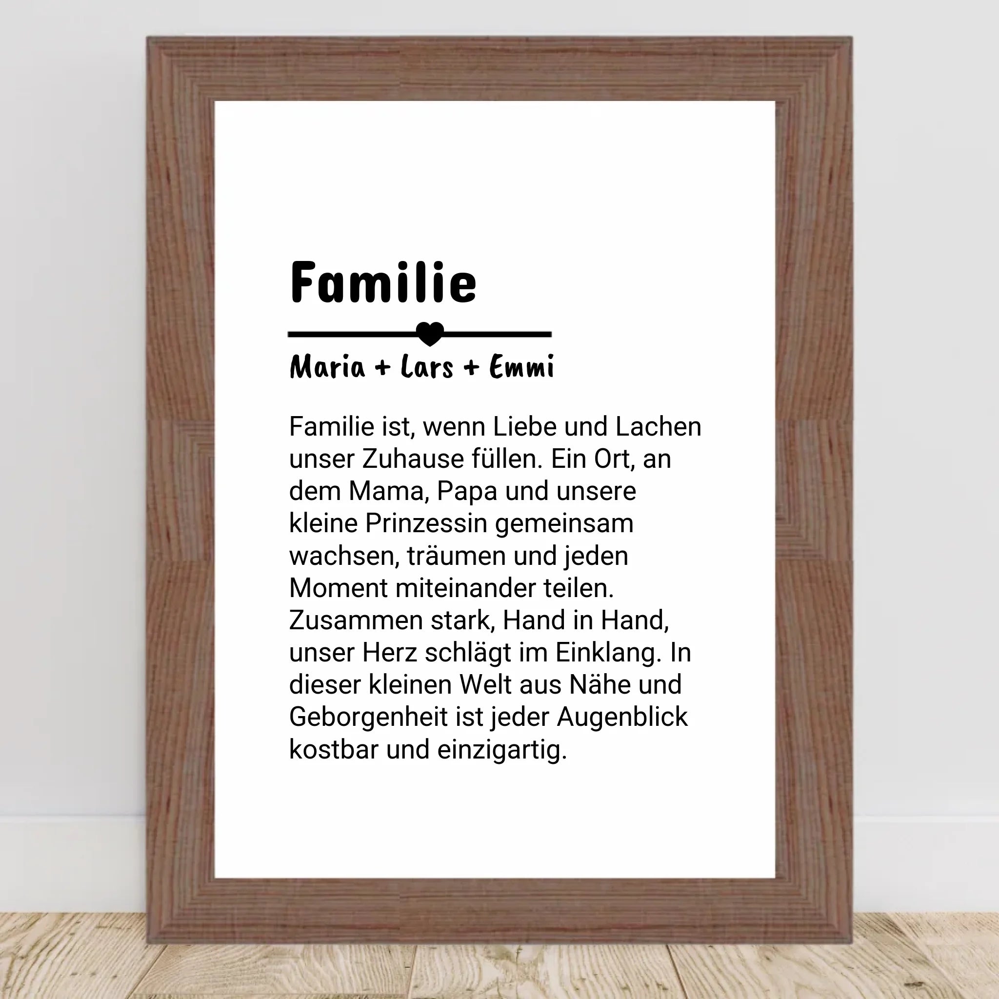 Familie Definition Poster personalisiert selber gestalten - Cantty