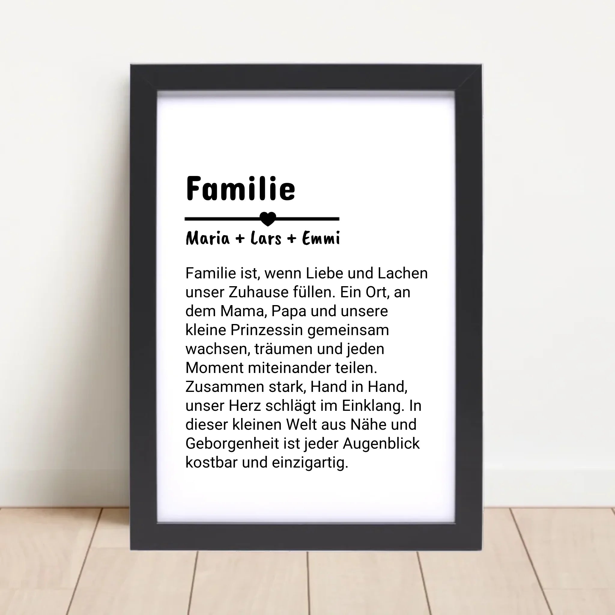 Familie Definition Poster personalisiert selber gestalten - Cantty