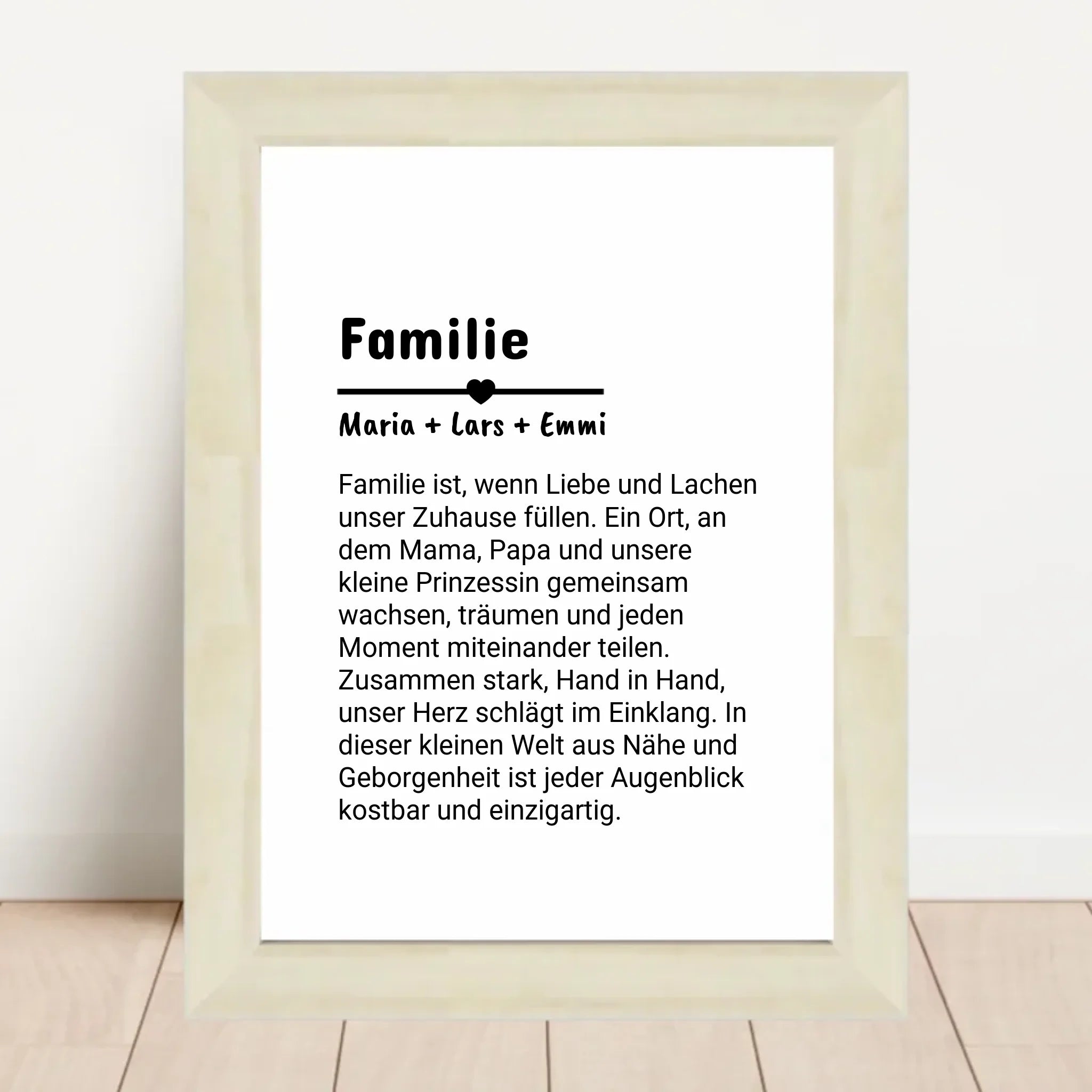 Familie Definition Poster personalisiert selber gestalten - Cantty