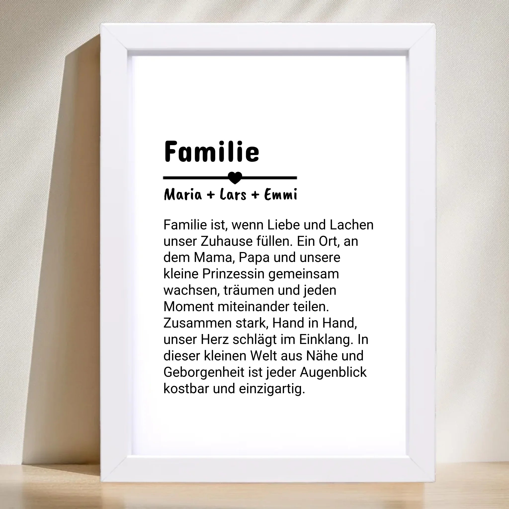 Familie Definition Poster personalisiert selber gestalten - Cantty