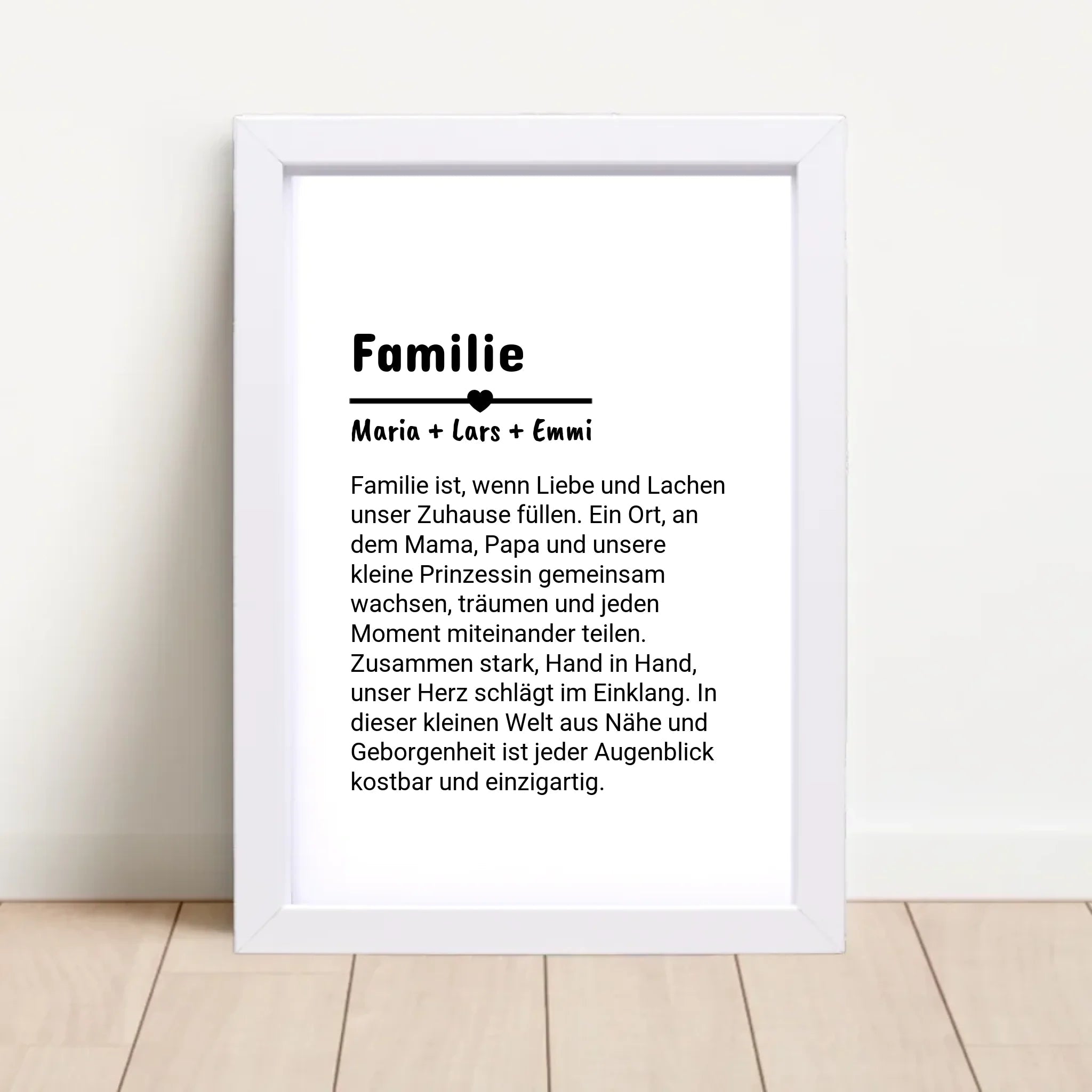 Familie Definition Poster personalisiert selber gestalten - Cantty