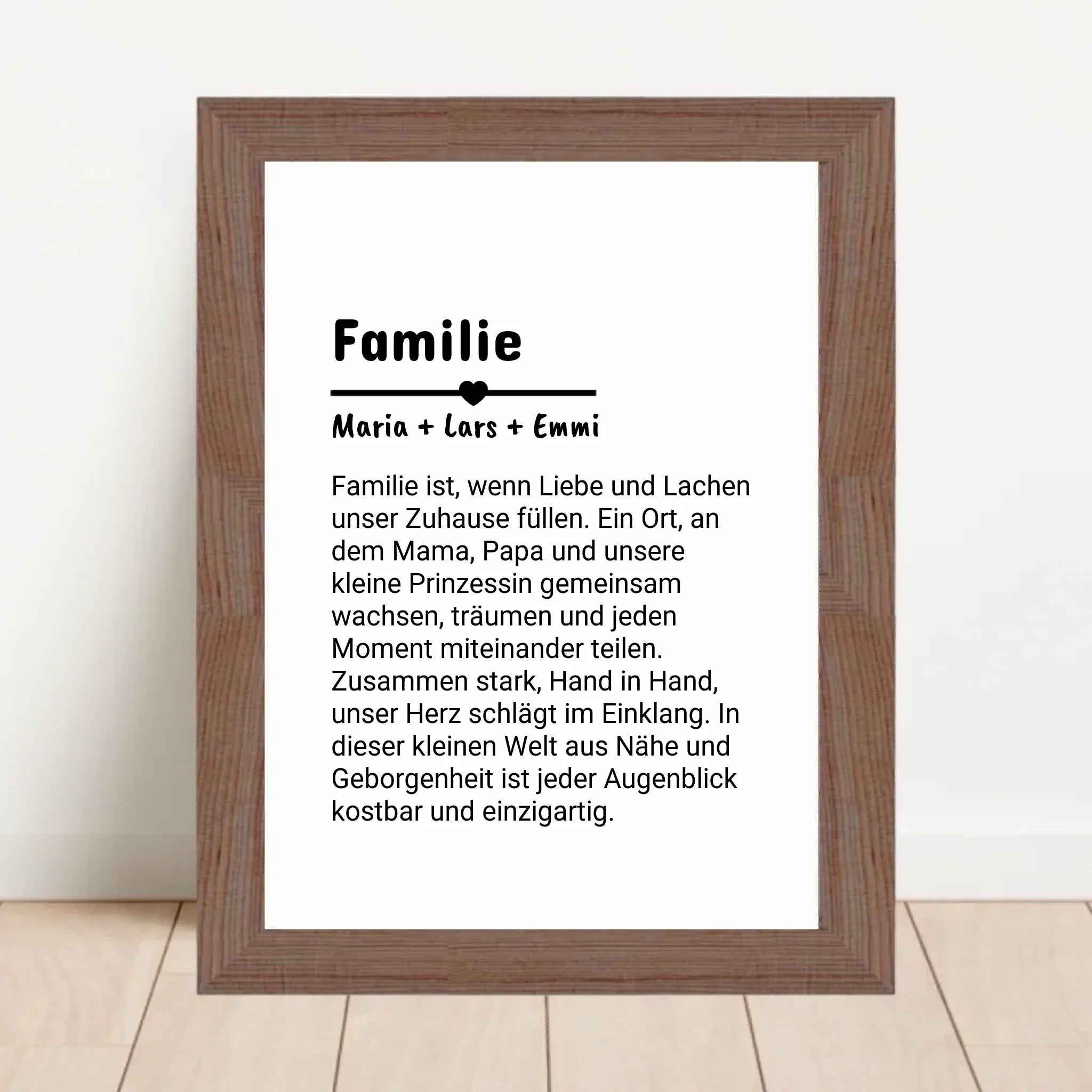 Familie Definition Poster personalisiert selber gestalten - Cantty