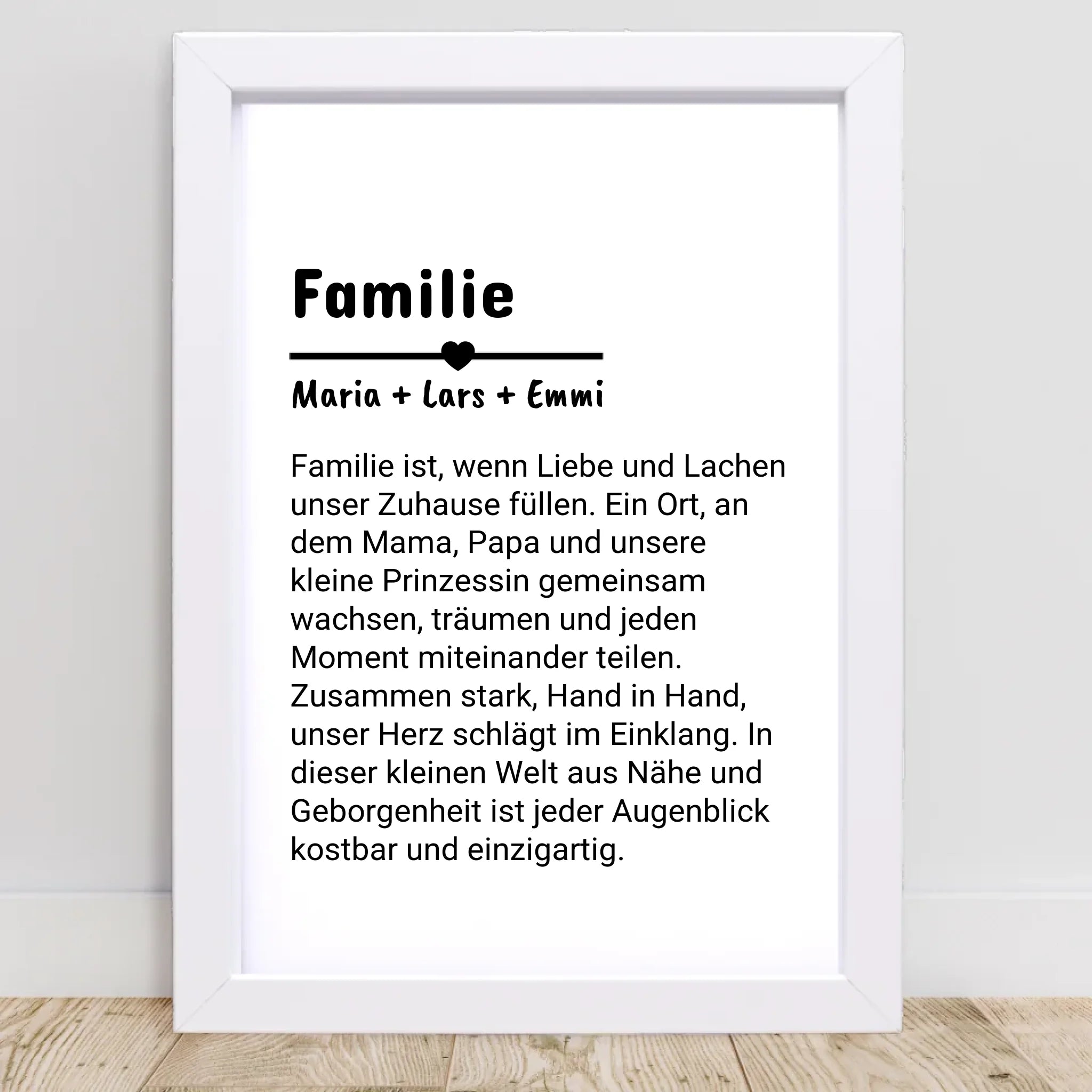 Familie Definition Poster personalisiert selber gestalten - Cantty